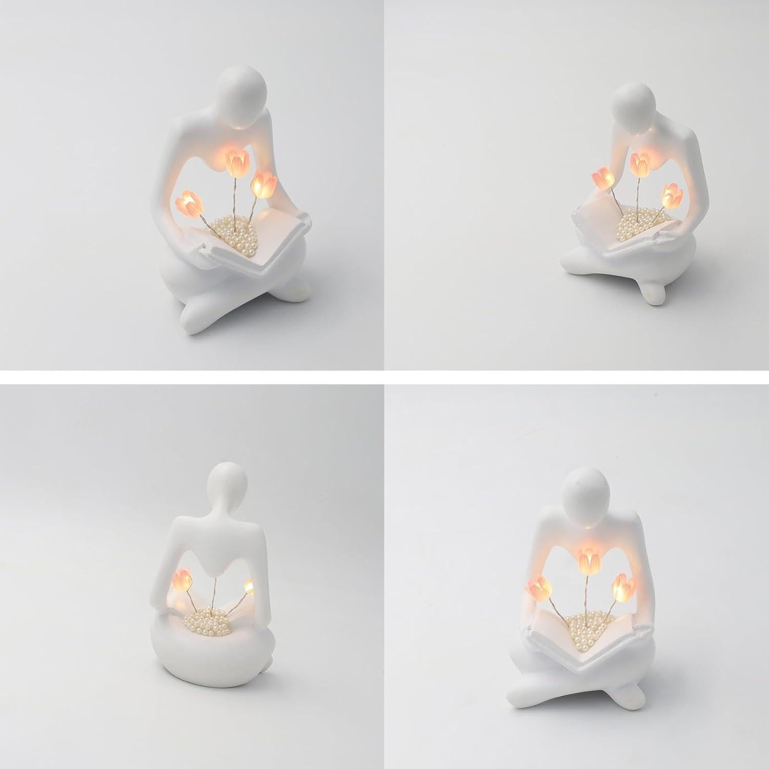 Lámpara Tulipán ITOWNKN LED Escultura de Lectura 6.1x11.5cm