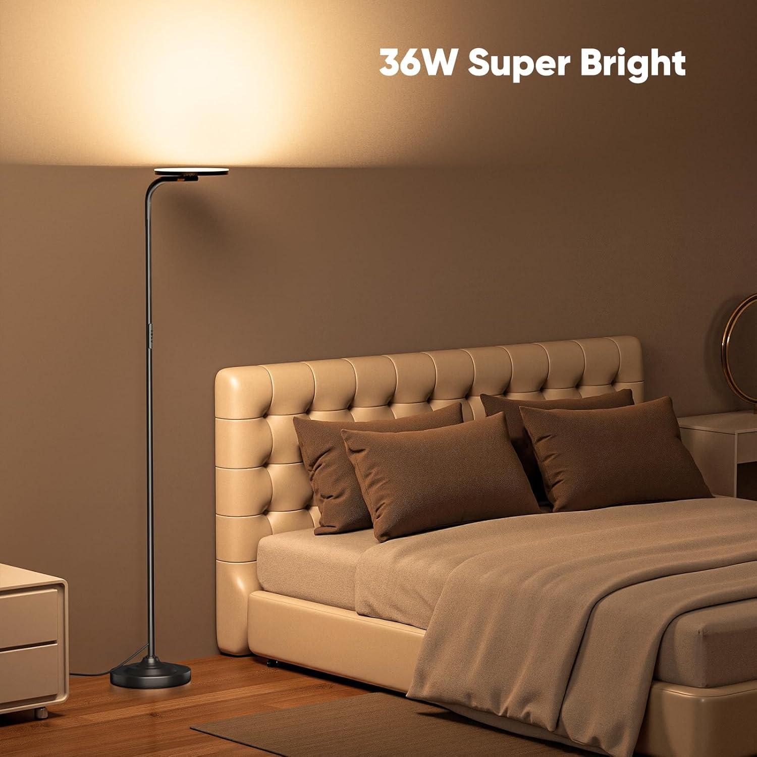 Lámpara de Pie LED SIBRILLE 36W Dimmable Control Remoto