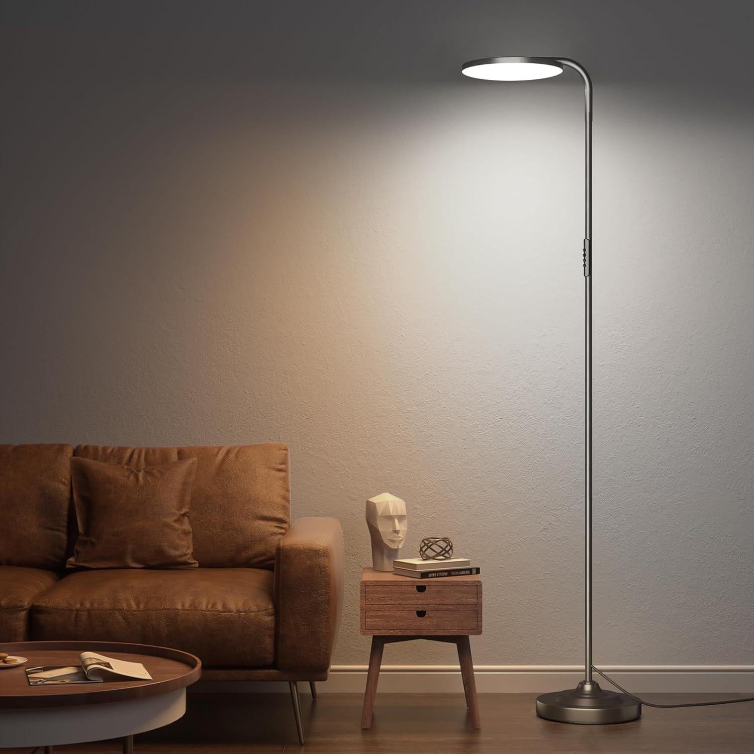 Lámpara de Pie LED SIBRILLE 36W Dimmable Control Remoto