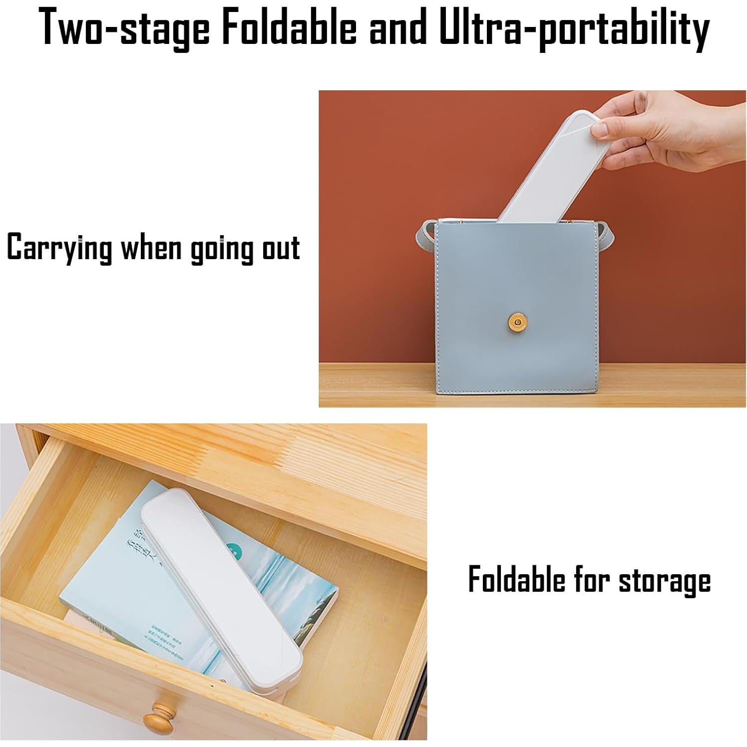 Lámpara de Escritorio Plegable LED Kvppvt JN-104 USB Ajustable