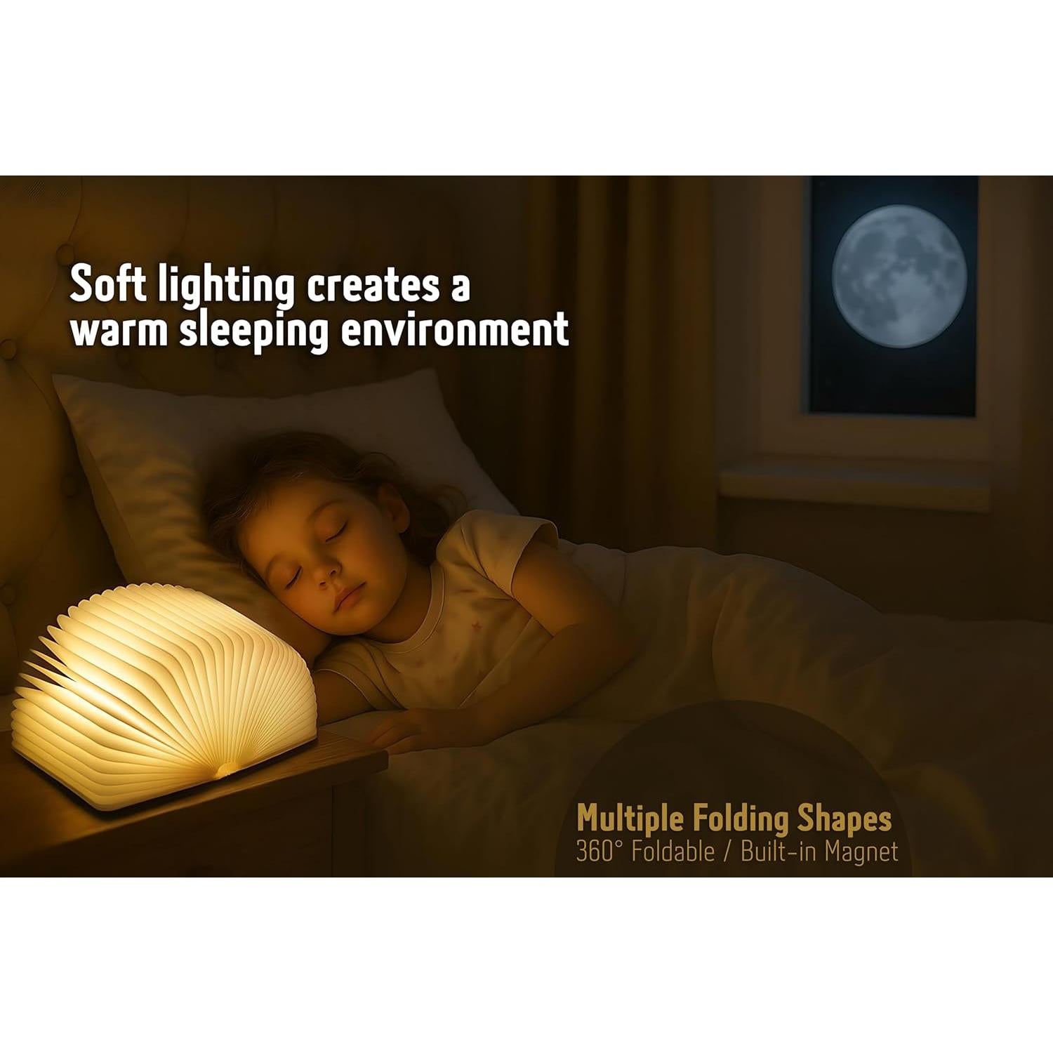 Lámpara de Libro Plegable LED BARAT - Luz Suave 3 Colores