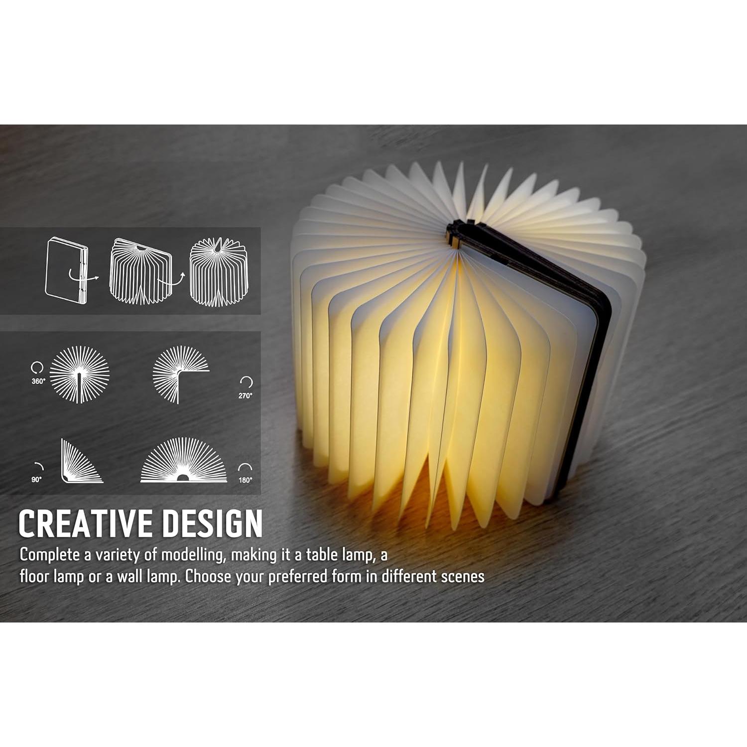 Lámpara de Libro Plegable LED BARAT - Luz Suave 3 Colores