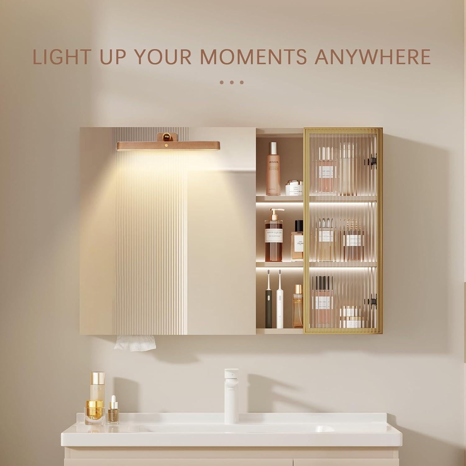 Luz de Pared Magnética 360° HBGFHG Dimmable USB Recargable