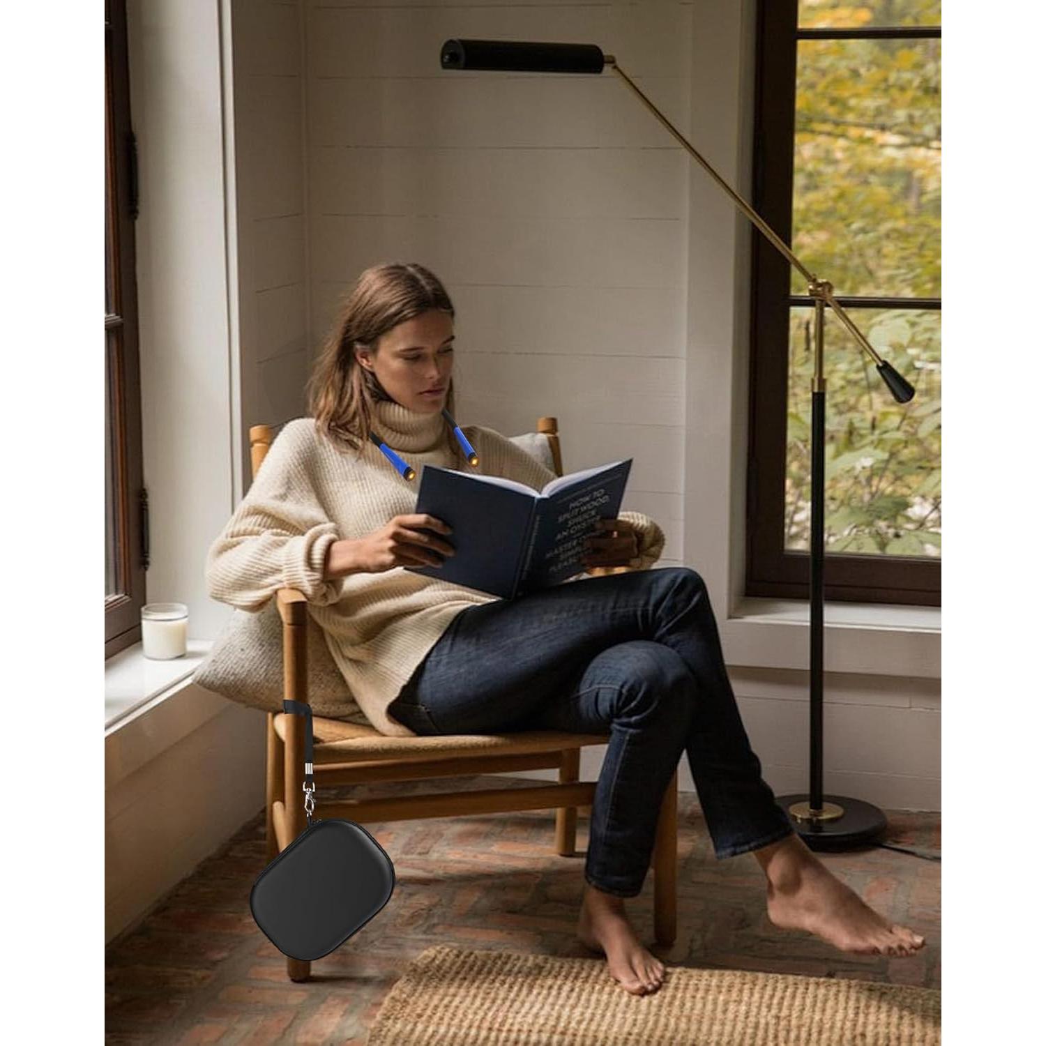 Funda de Almacenamiento para Luz de Lectura Glocusent Negra Pequeña