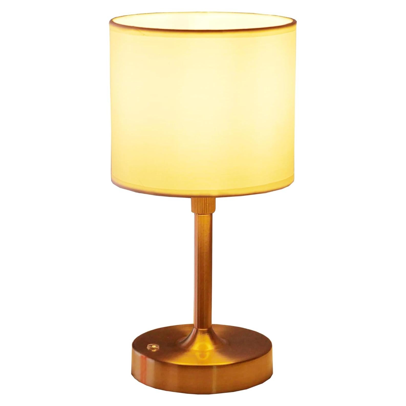 Lámpara de Mesa Inalámbrica TD002 Dorada Recargable USB