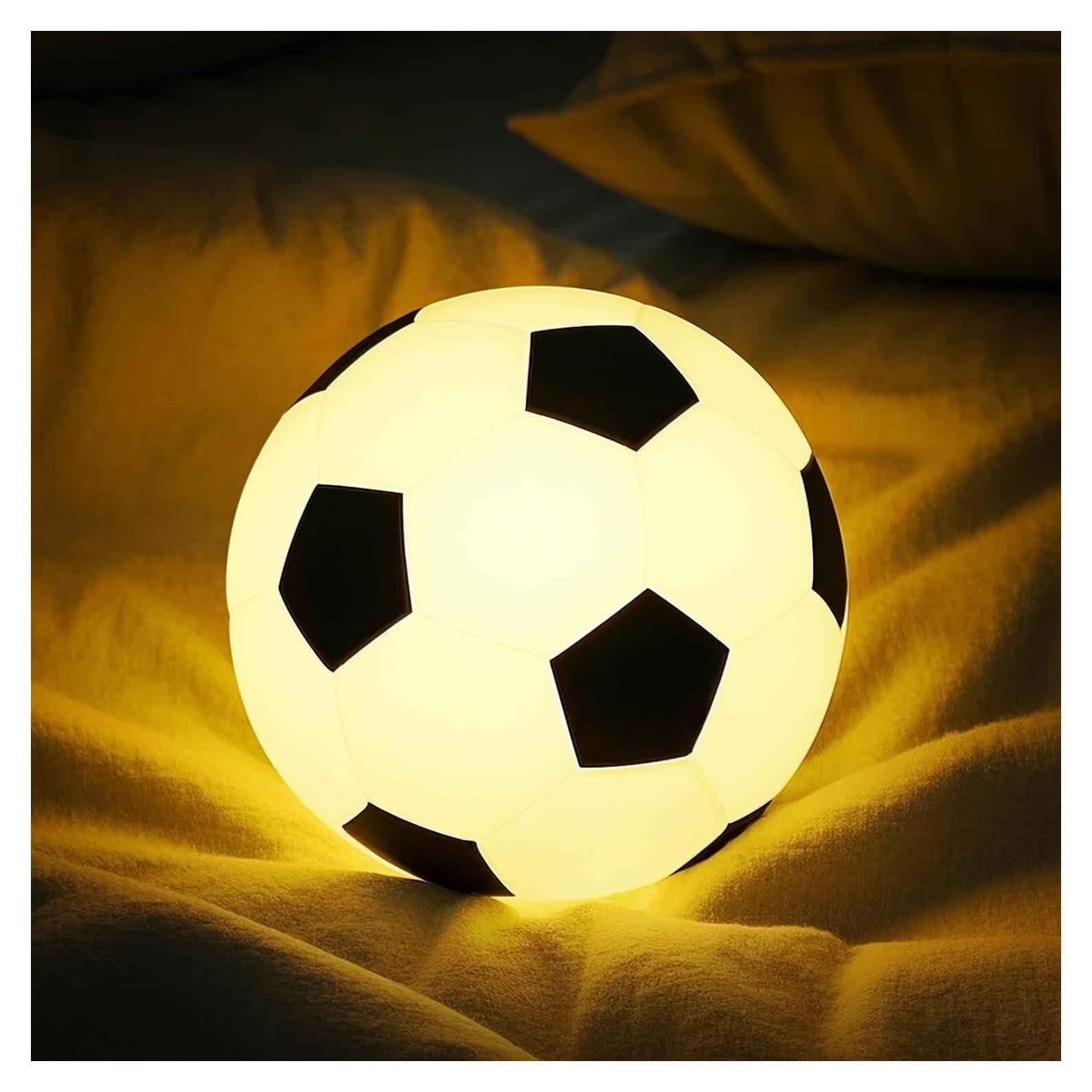Luz Nocturna de Fútbol TechCharm LED Recargable Silicona 13cm