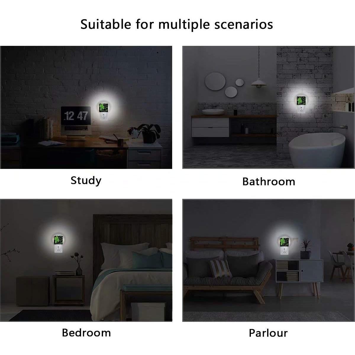 Juego de 2 luces nocturnas LED Pfrewn con sensor automático