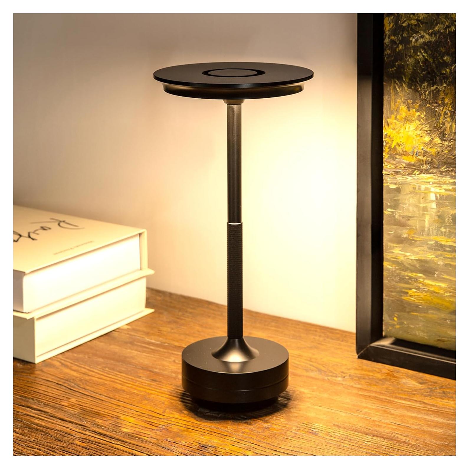 Lámpara de Mesa Inalámbrica Lusharbor 5200mAh Táctil 3 Colores