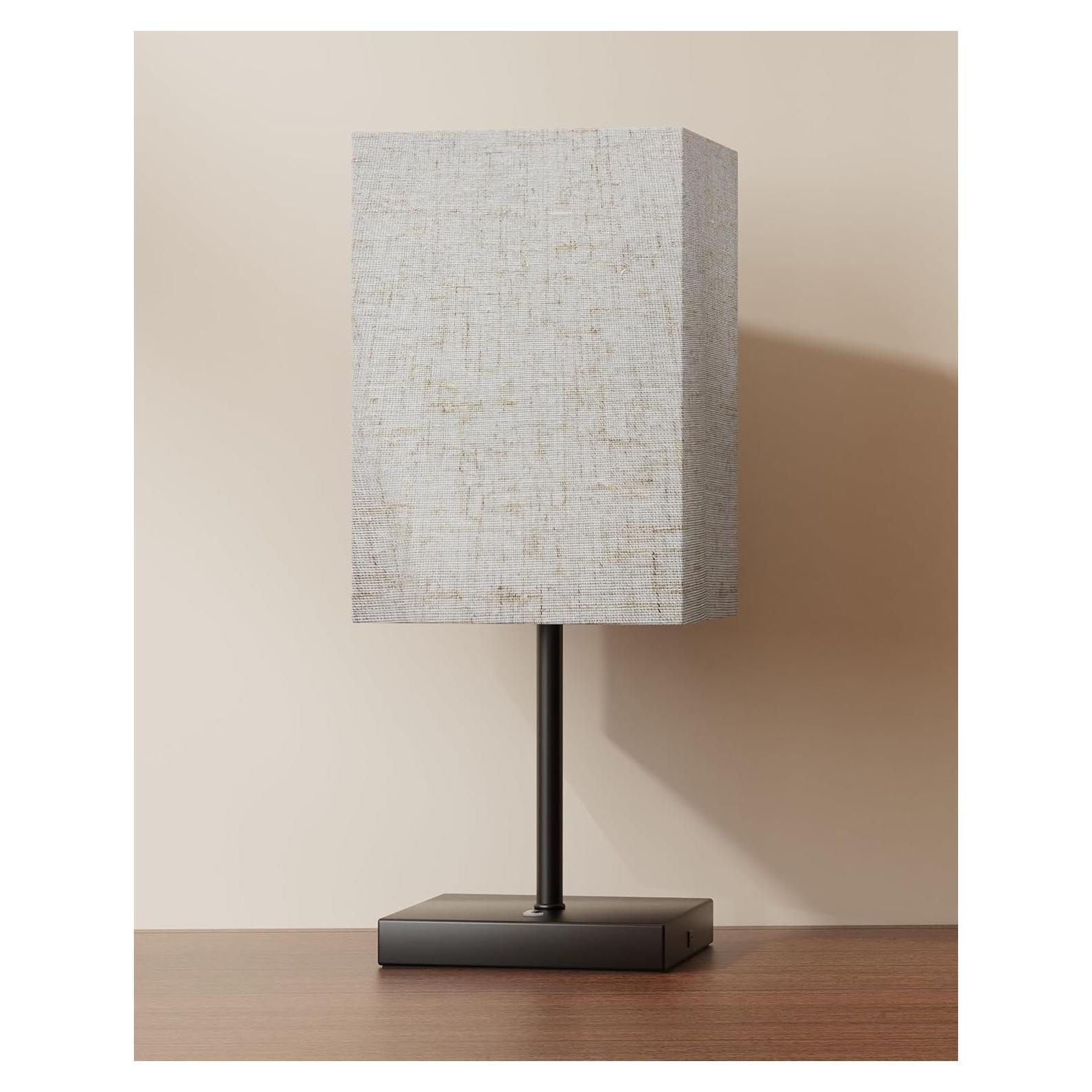 Lámpara de Mesa Inalámbrica Lightapex Cubo Negra 35.5cm