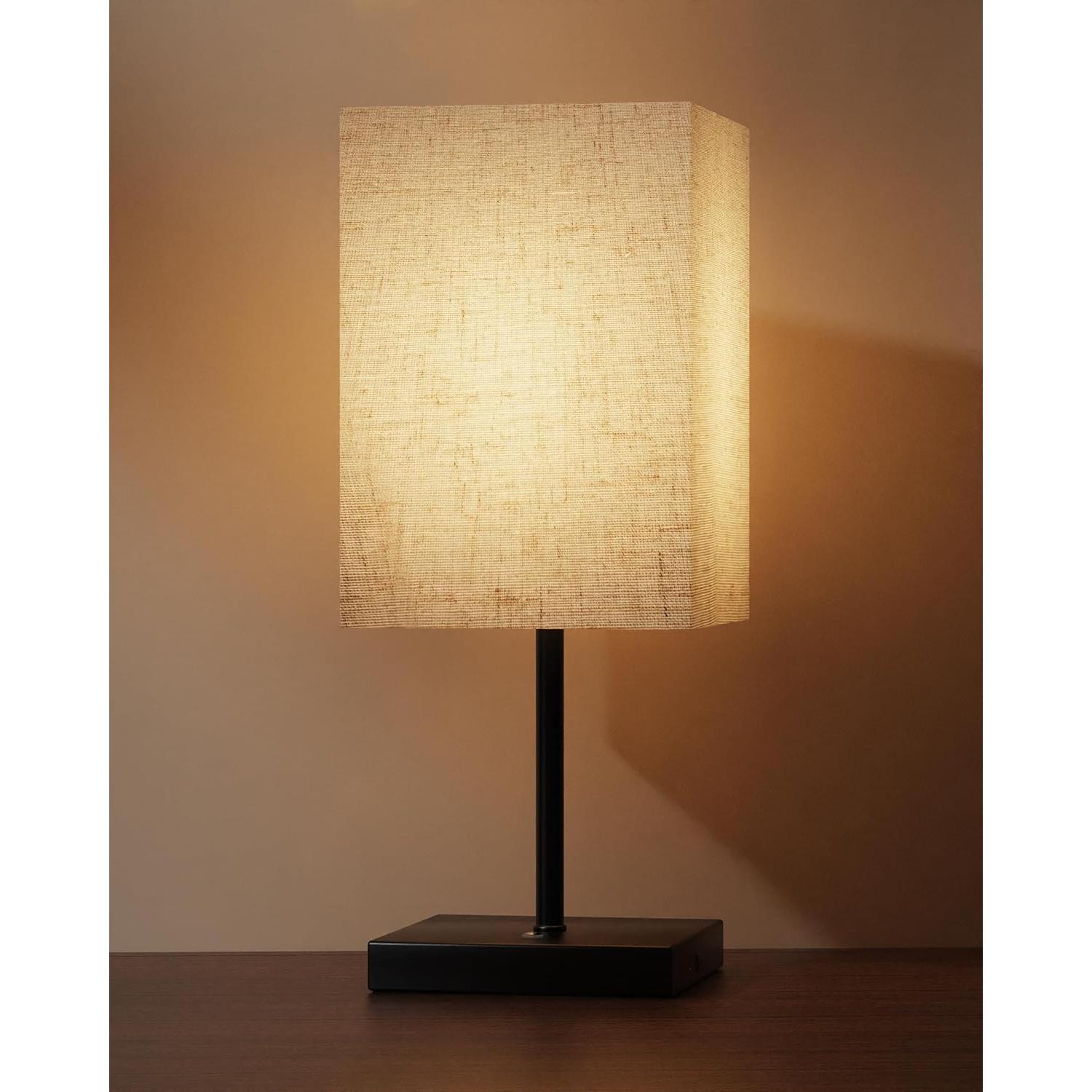 Lámpara de Mesa Inalámbrica Lightapex Cubo Negra 35.5cm