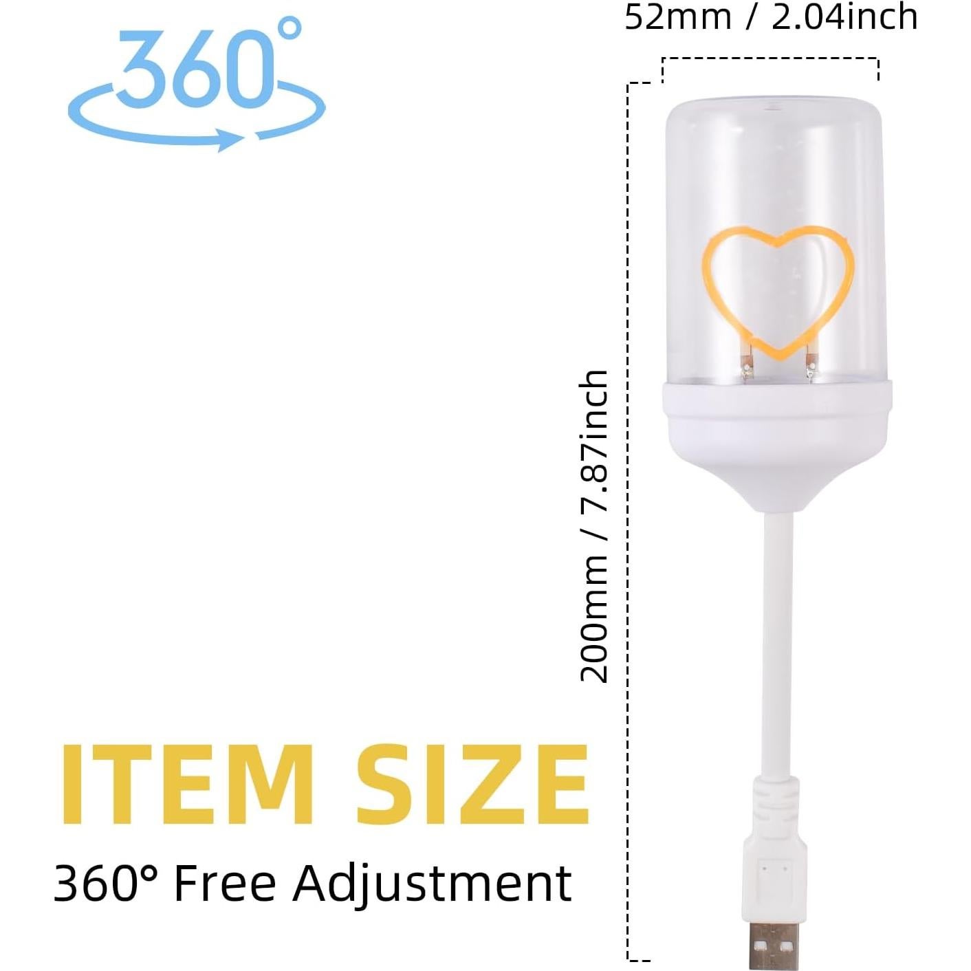 Lámpara LED USB XINHUAYANG HP-2411 - Luz Nocturna 3000K