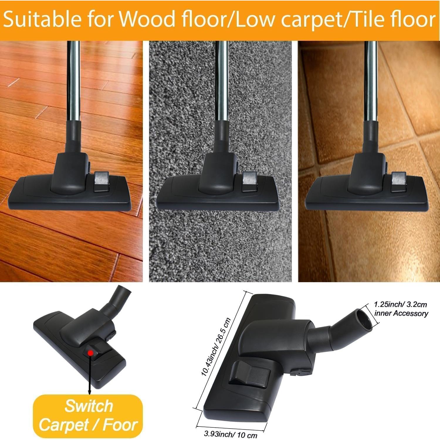 Cabezal de Cepillo de Aspiradora VACEXT 32MM para Pisos y Alfombras