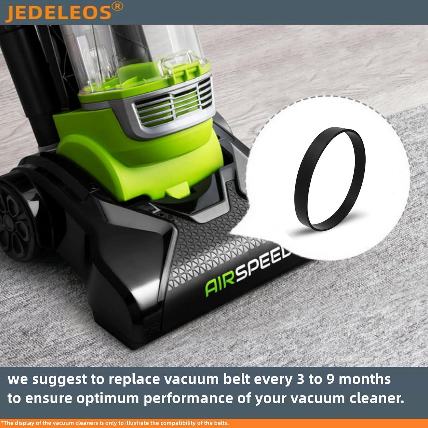 Cinturones de Reemplazo JEDELEOS E0105 para Aspiradora Eureka NEU100 NEU102 (Paquete de 2)