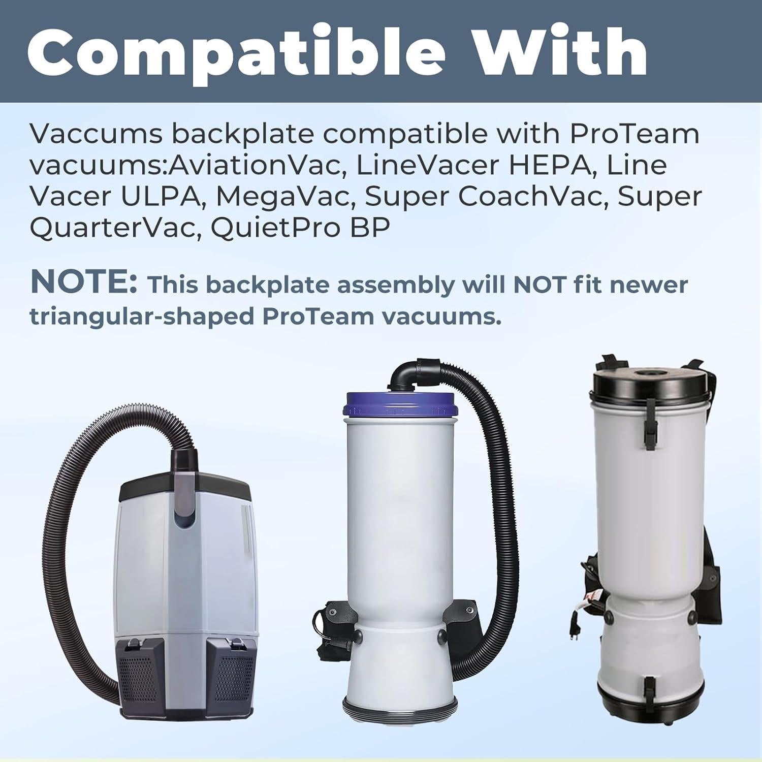 Sistema de Placa Trasera ProTeam 103166 - Reemplazo Aspiradora