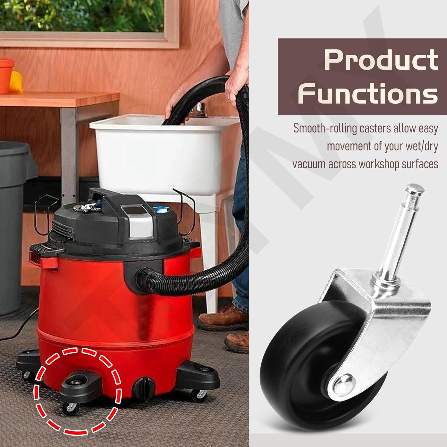 Ruedas y Pie de Reemplazo Craftsman para Aspiradora Húmeda/Seca