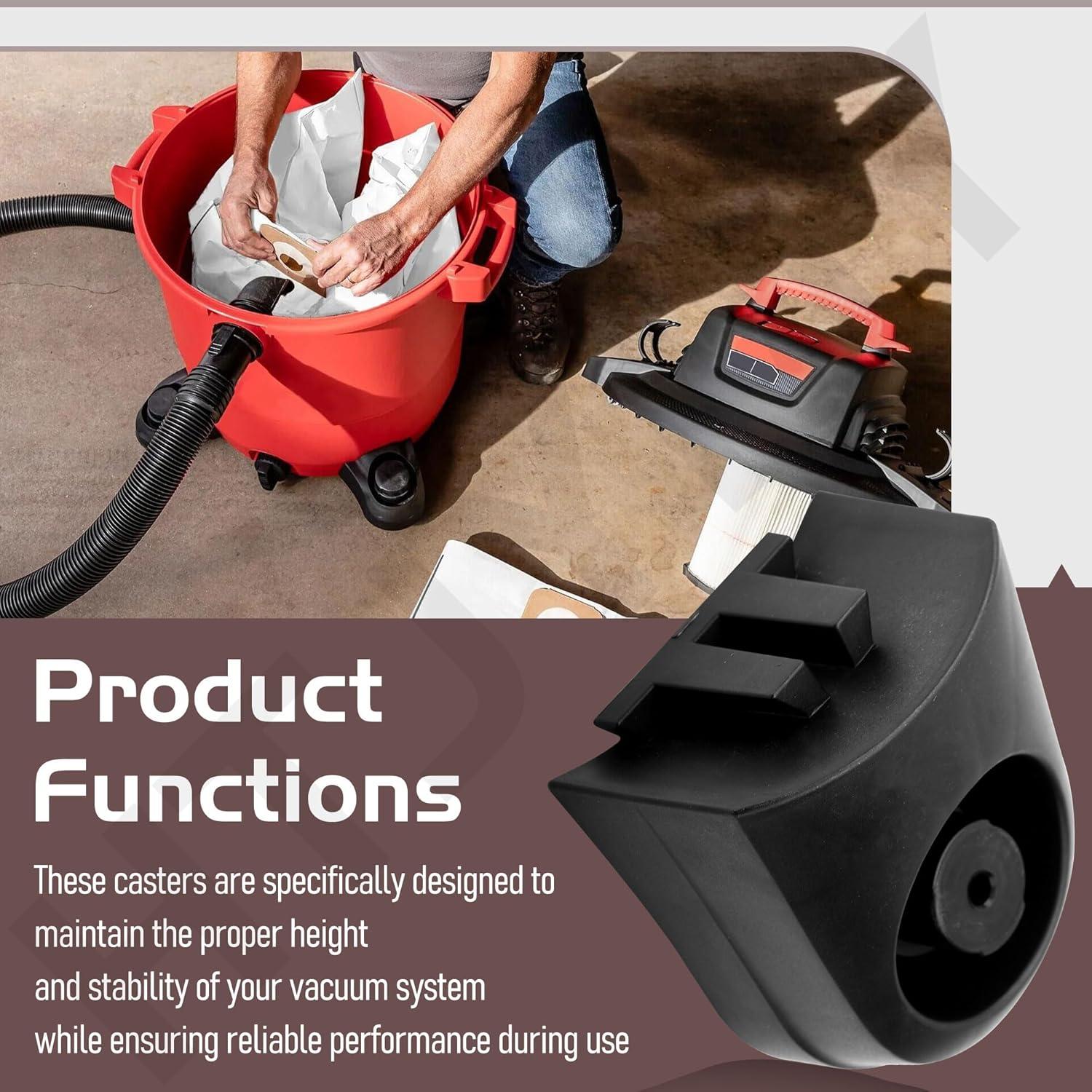 Ruedas y Pie de Reemplazo Craftsman para Aspiradora Húmeda/Seca