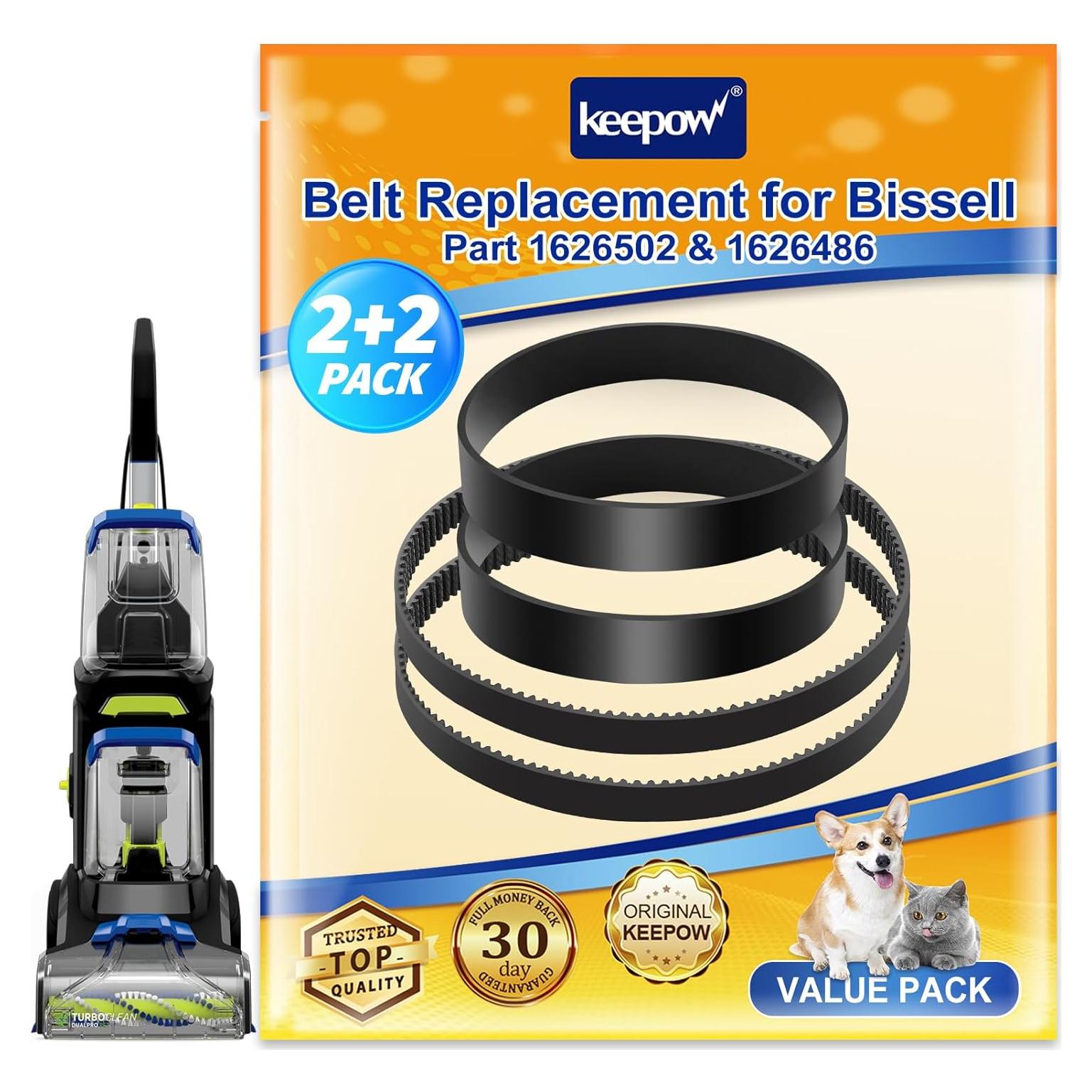 Correas de Reemplazo KEEPOW para Bissell 3071 y 3067 - 4 Piezas