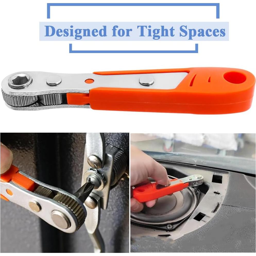 Llave de Carraca Mini Eyech 11 en 1 con Puntas 1/4"