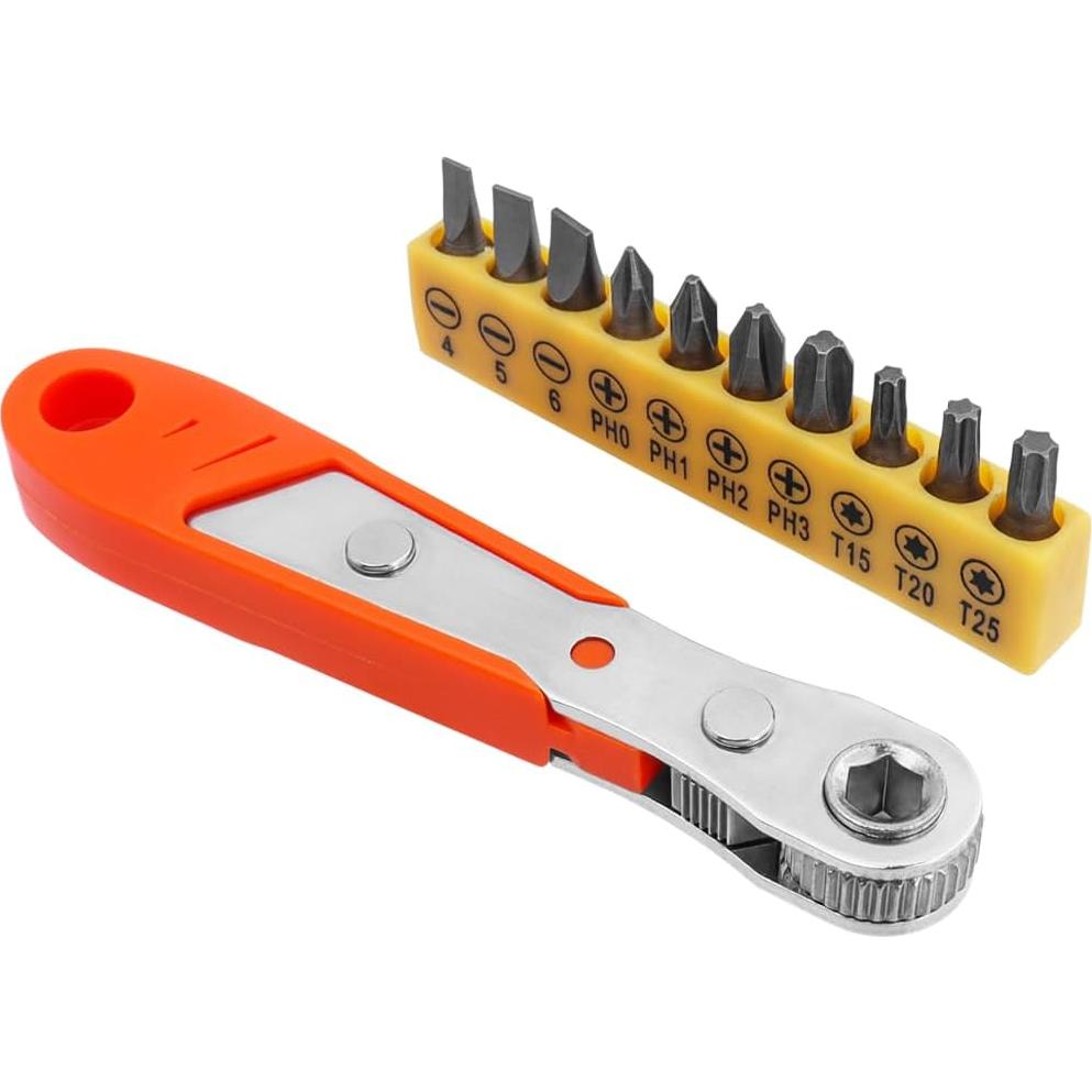 Llave de Carraca Mini Eyech 11 en 1 con Puntas 1/4"