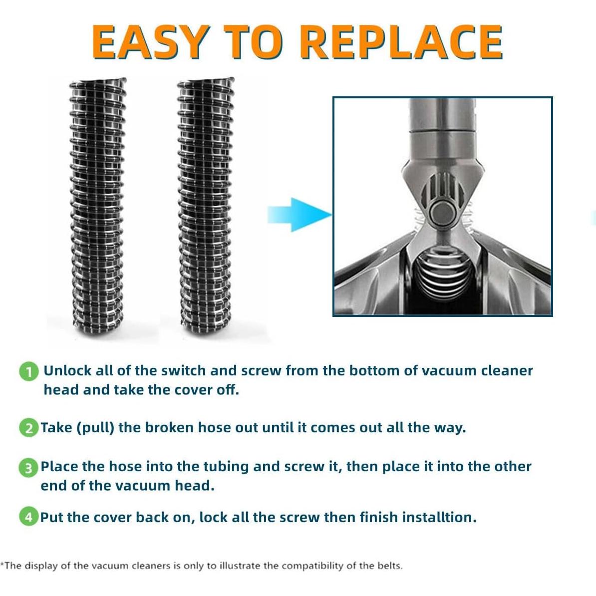 Manguera Inferior de Repuesto Shark Rocket JEDELEOS - 2 Piezas