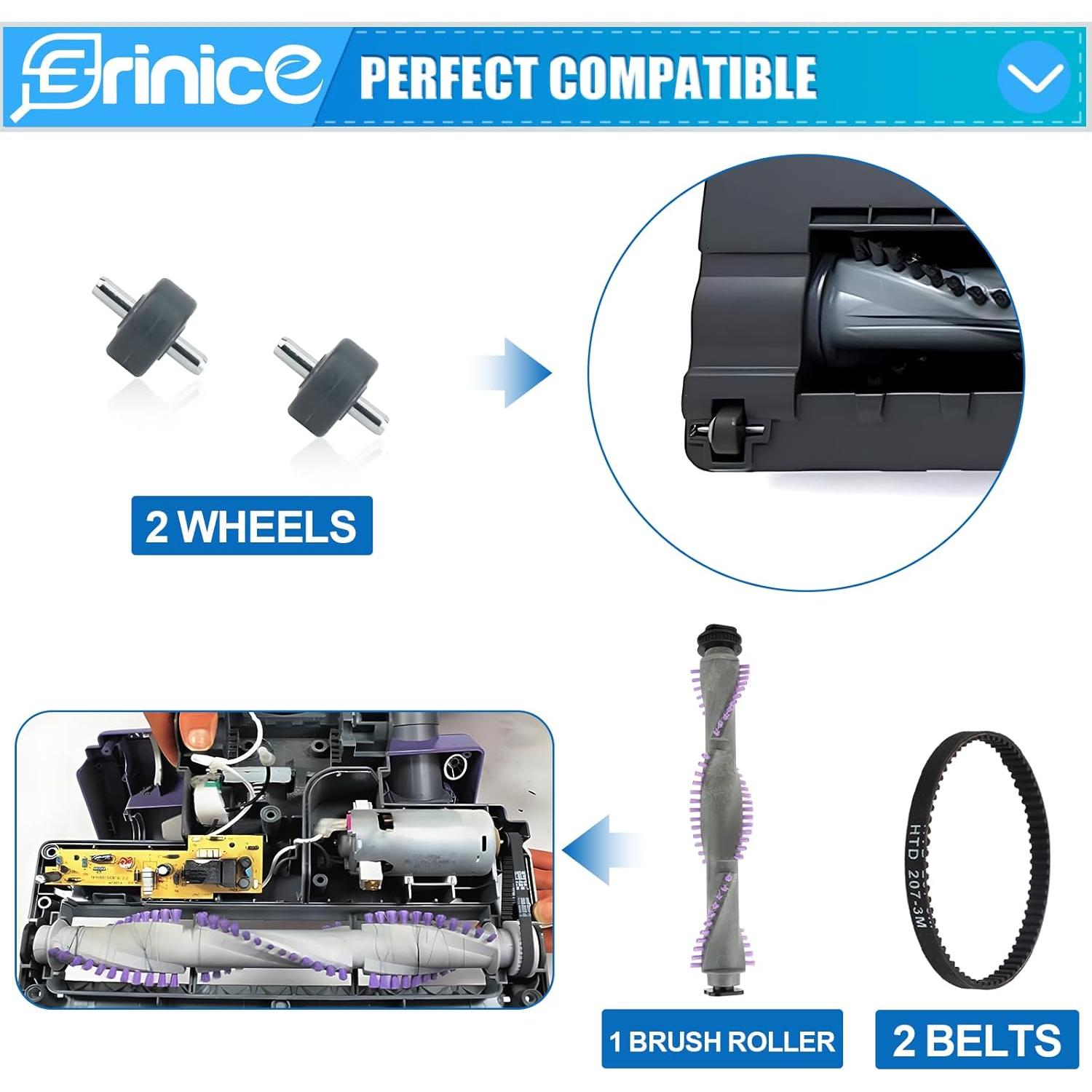 Rodillo de cepillo de reemplazo Erinice para aspiradora Shark NV350