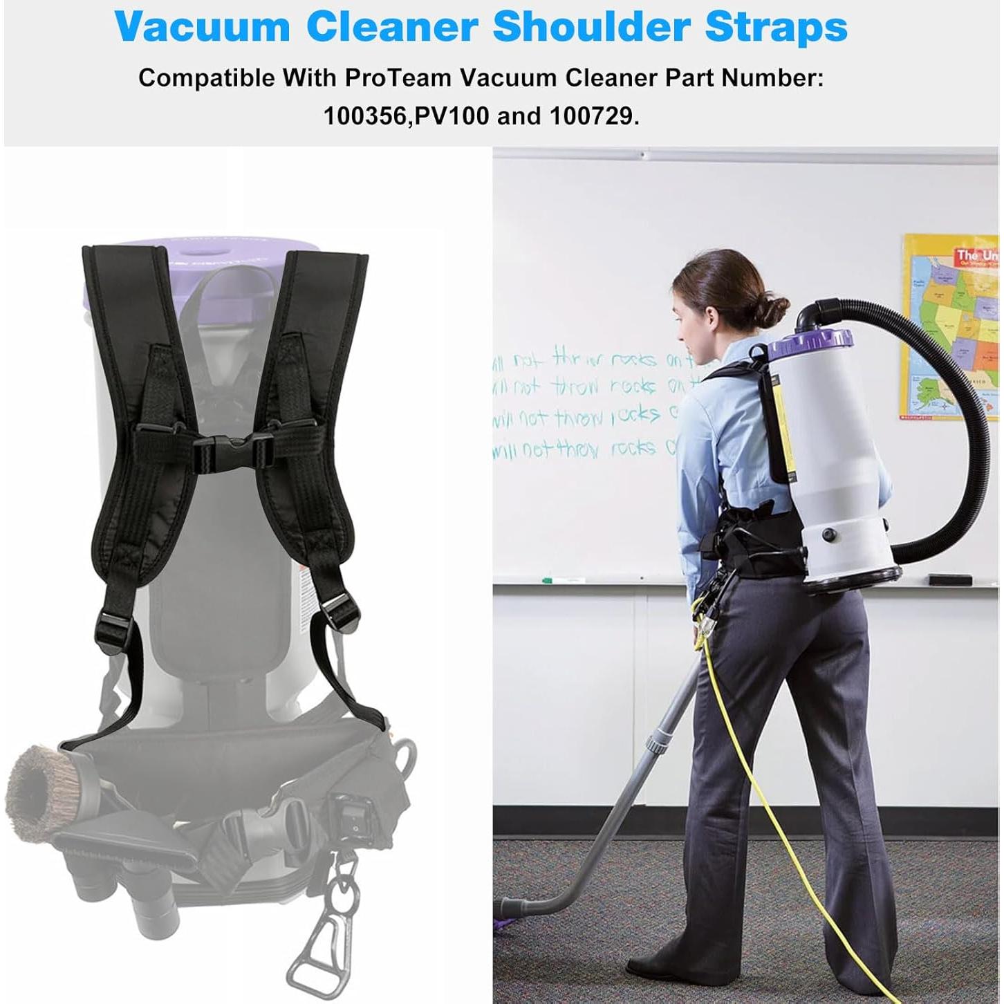 Correas de Hombro Proteam PV100 para Aspiradora Mochila