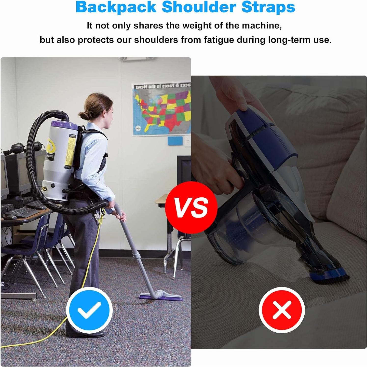 Correas de Hombro Proteam PV100 para Aspiradora Mochila