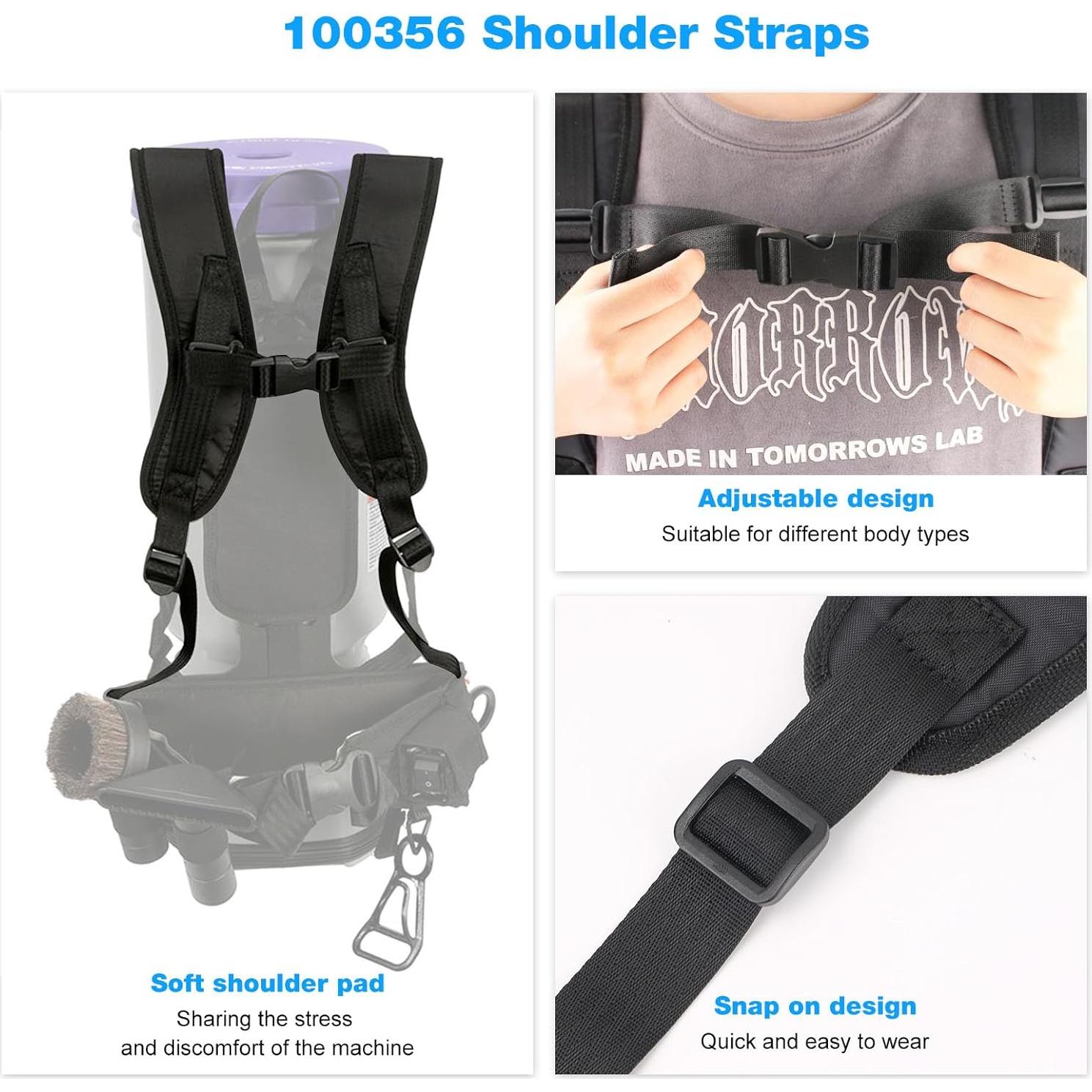 Correas de Hombro Proteam PV100 para Aspiradora Mochila