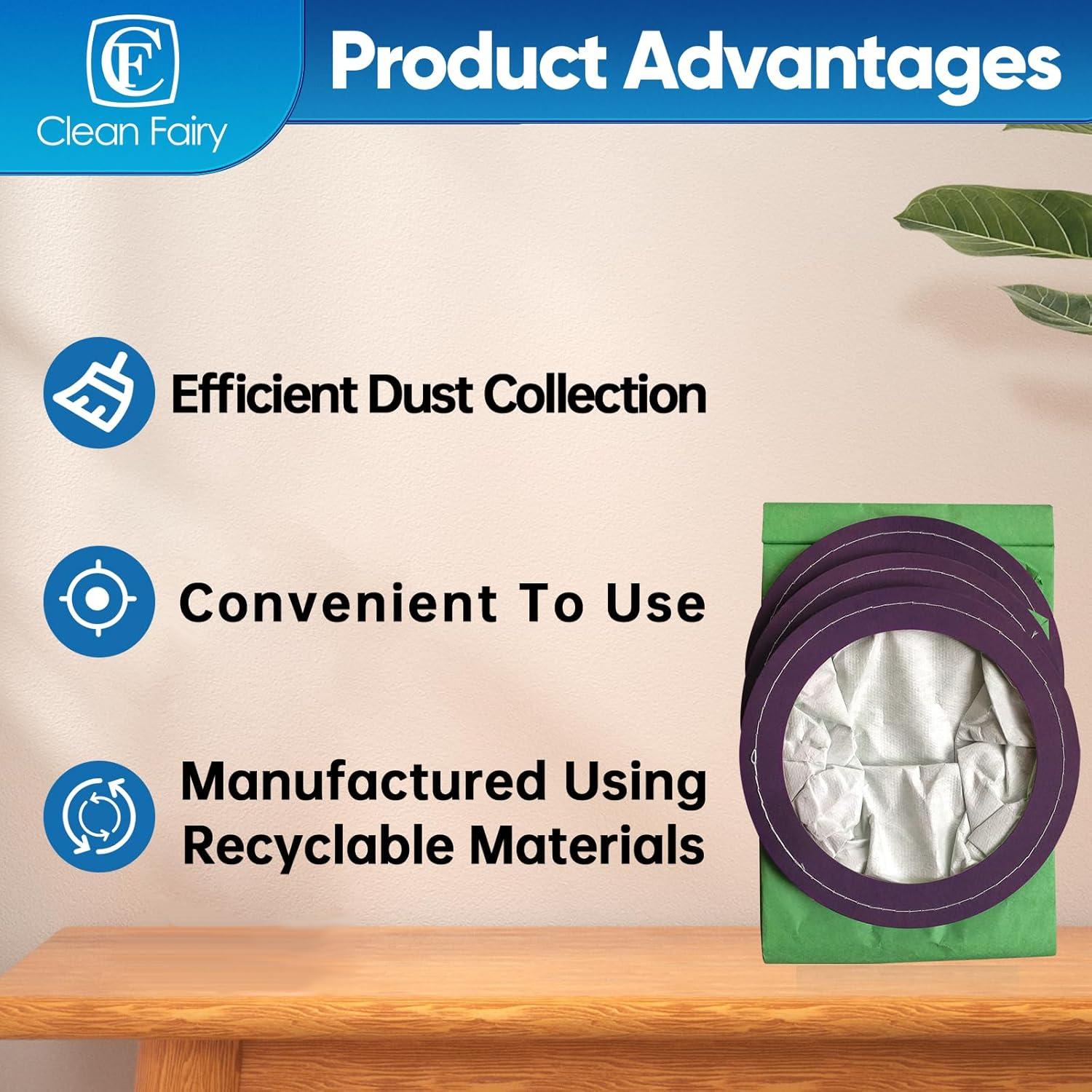 Bolsas de Aspiradora CF Clean Fairy 10Qt Compatibles ProTeam