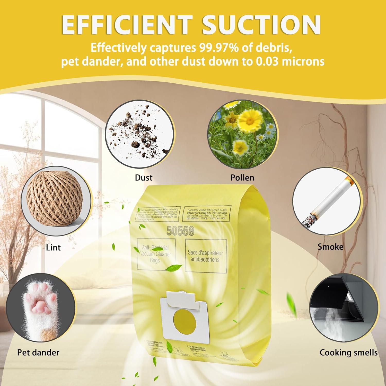 Bolsas de Aspiradora Kenmore 50558 Premium - Paquete de 12