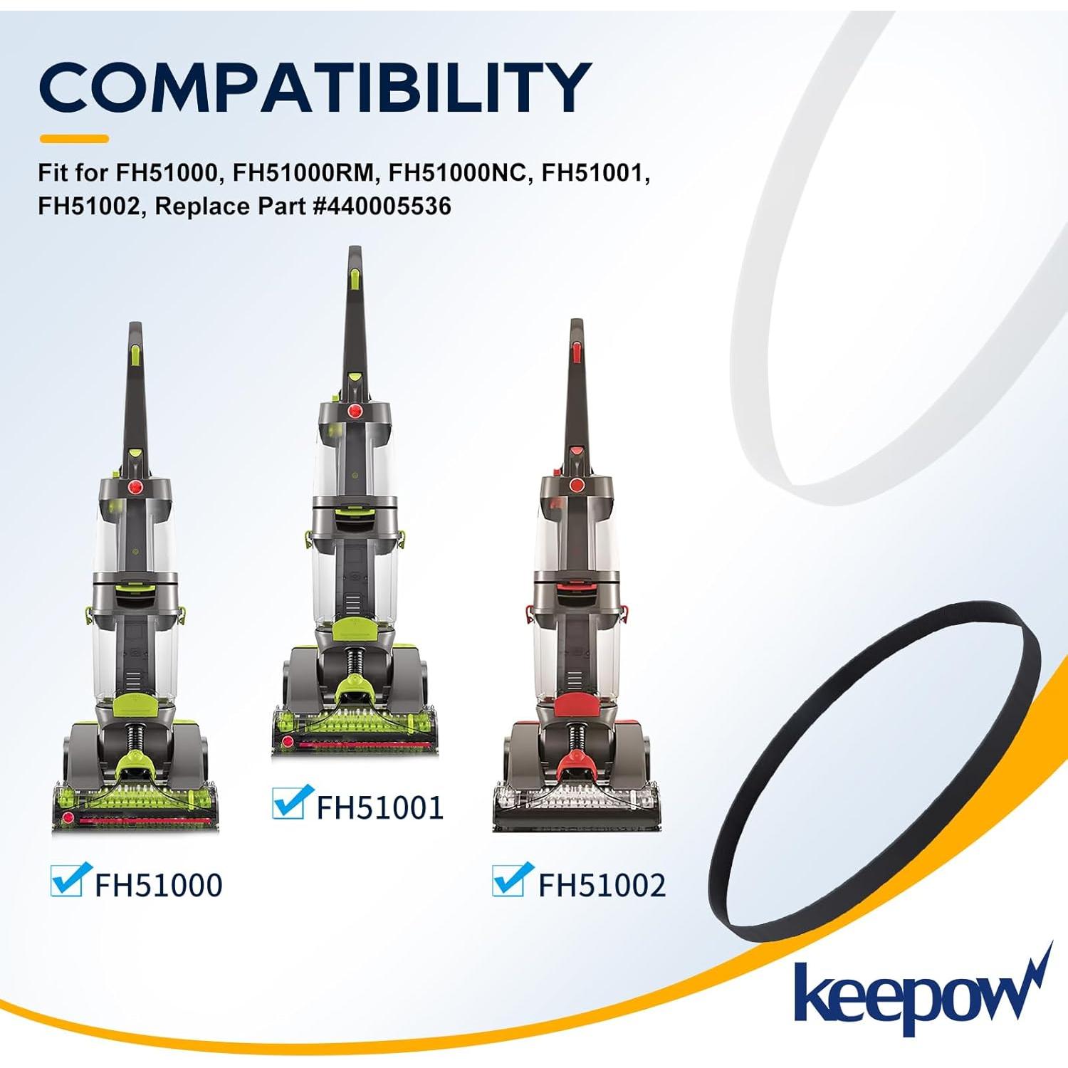 Cinta de Aspiradora KEEPOW 440005536 para Hoover Dual Power Max