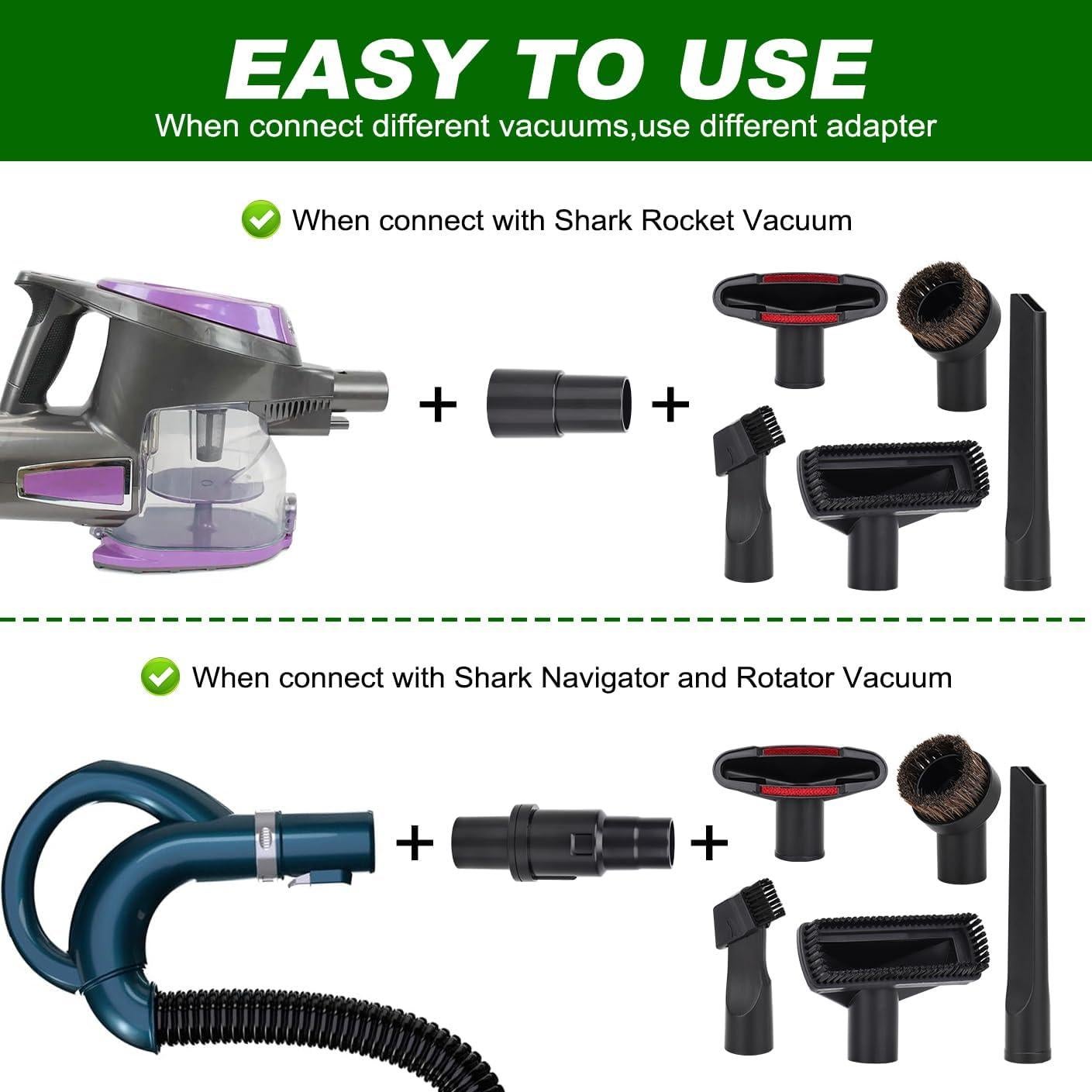 Kit de Accesorios para Aspiradora Shark Sgizoku 1 1/4"