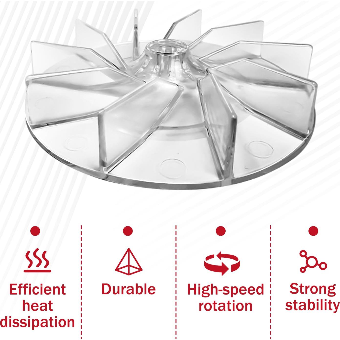 Repuesto Ventilador Motor Plástico HASMX para Aspiradora Eureka 12988 - Paquete de 6