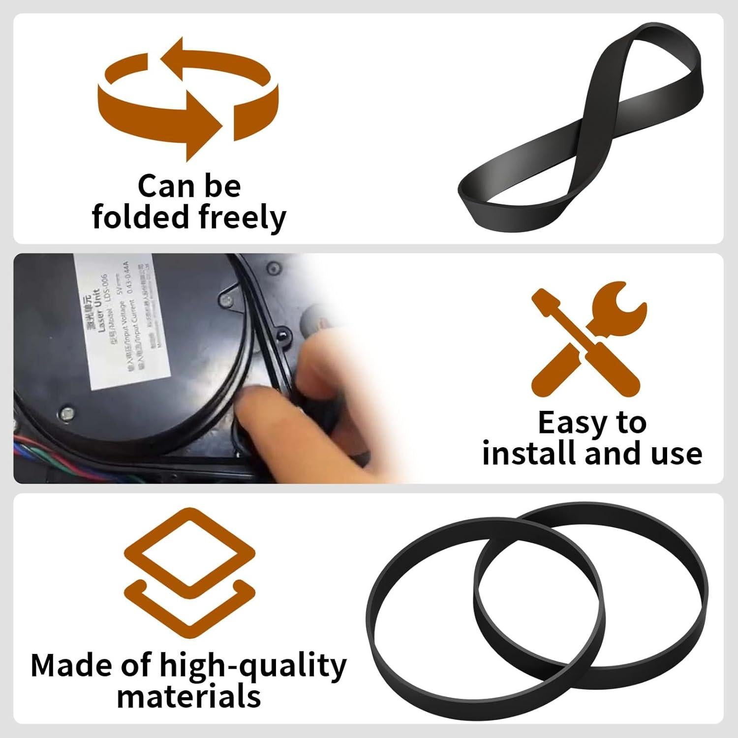 Correas de Reemplazo Hoover Windtunnel 562932001 - Paquete de 2