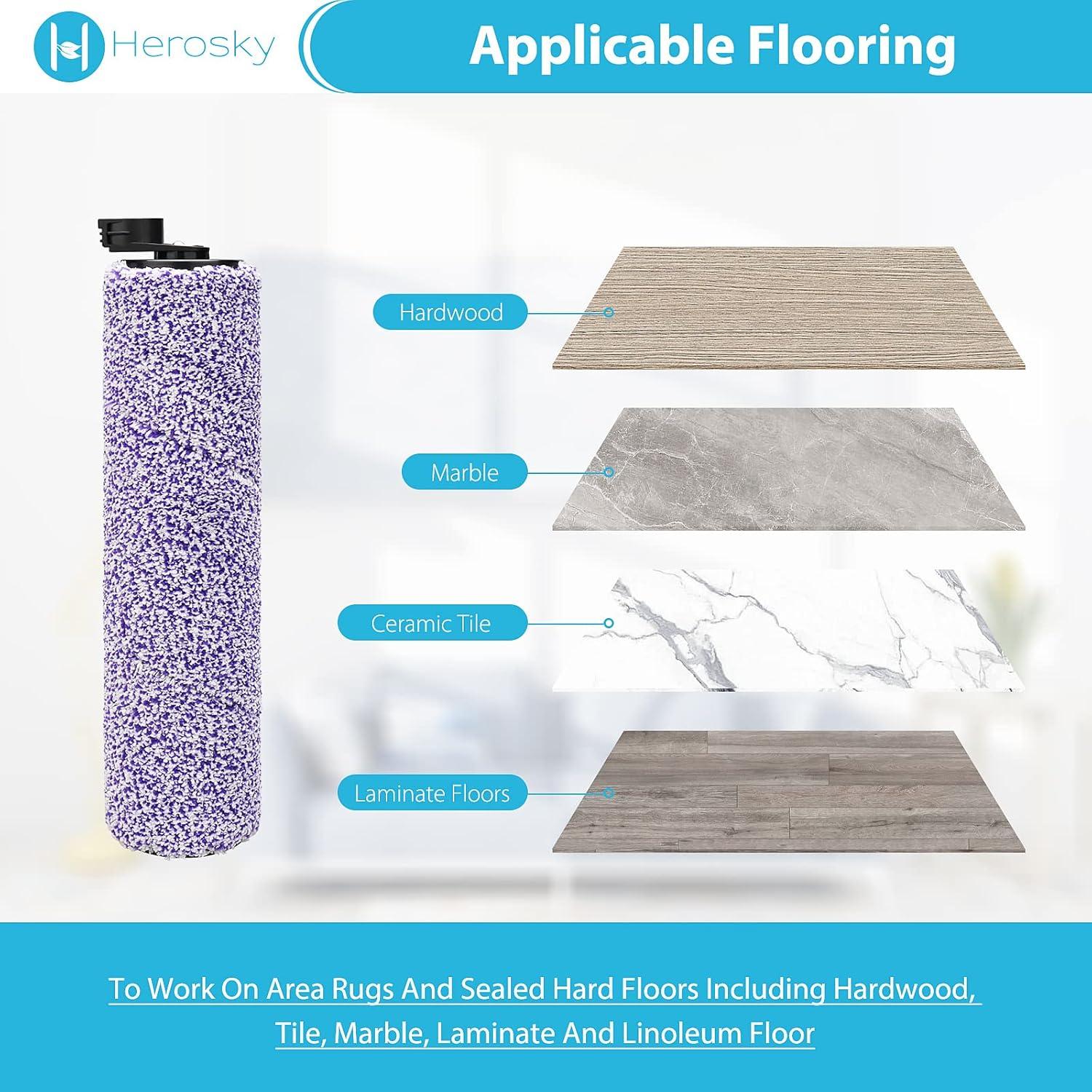 Kit de Filtro y Rodillo de Cepillo Herosky para Shark WD201