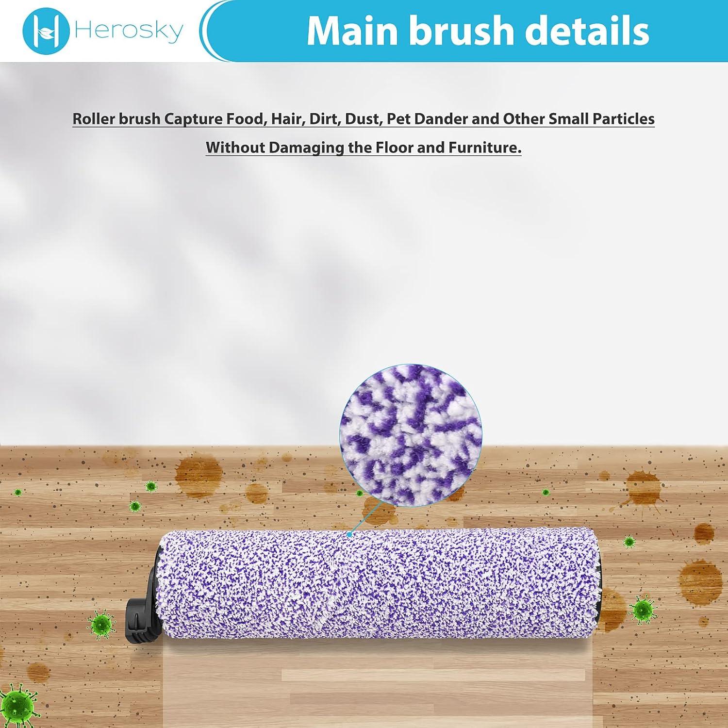 Kit de Filtro y Rodillo de Cepillo Herosky para Shark WD201