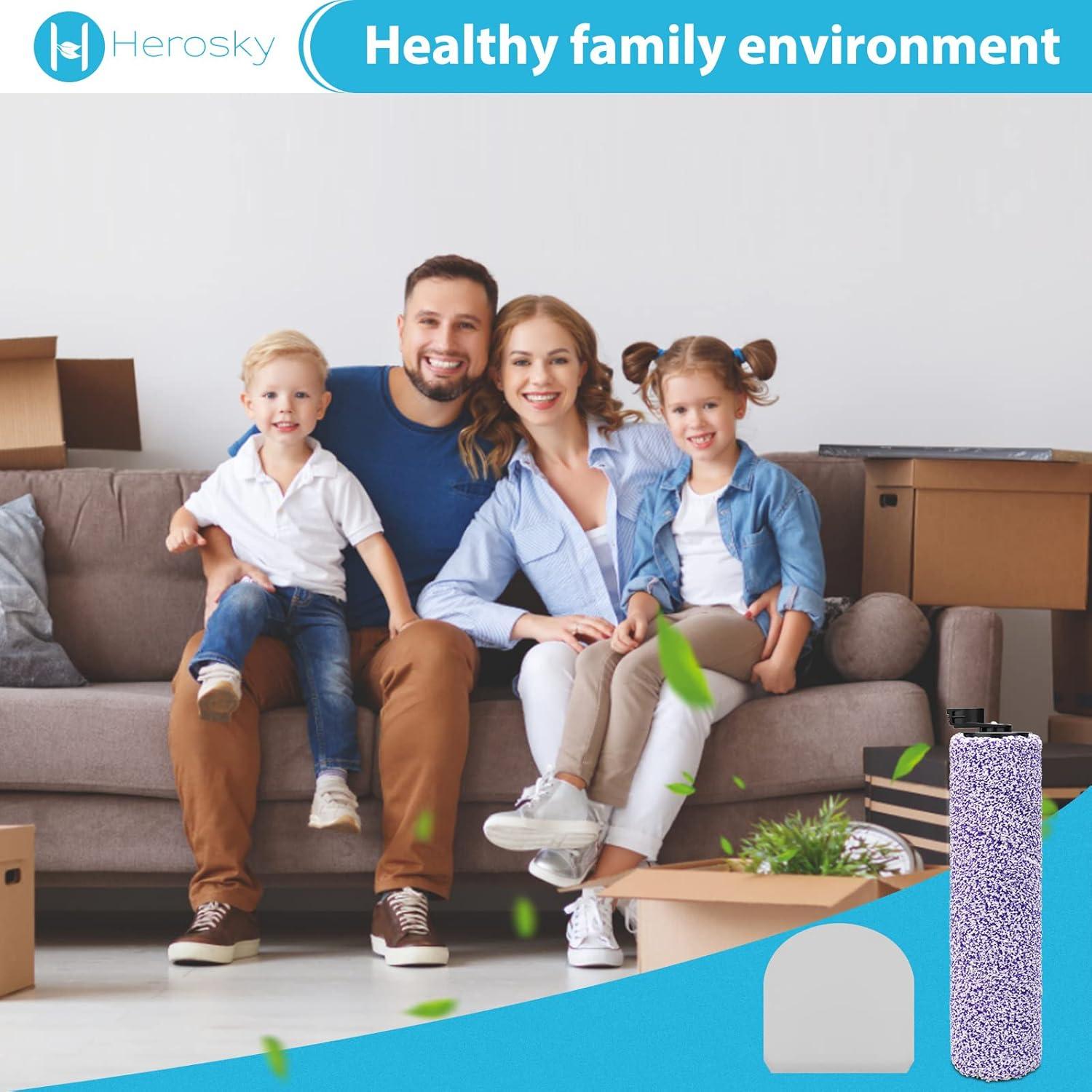 Kit de Filtro y Rodillo de Cepillo Herosky para Shark WD201