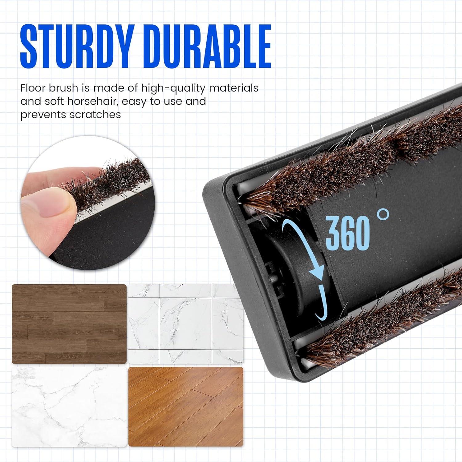 Cepillo de Suelo Universal HAGRR 30.48 cm con Adaptador para Shark