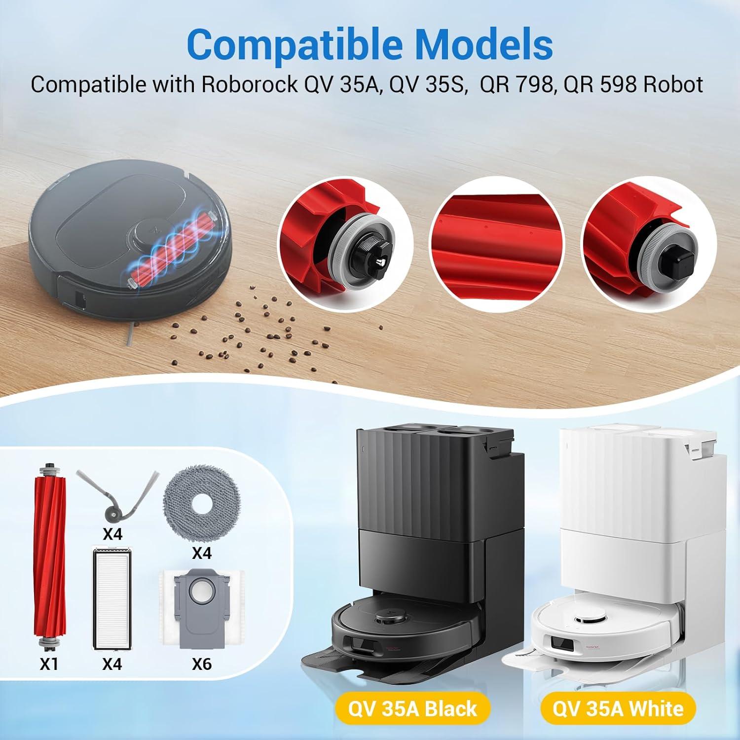 Kit de Repuestos para Aspiradora Roborock QV 35A - 21 Piezas