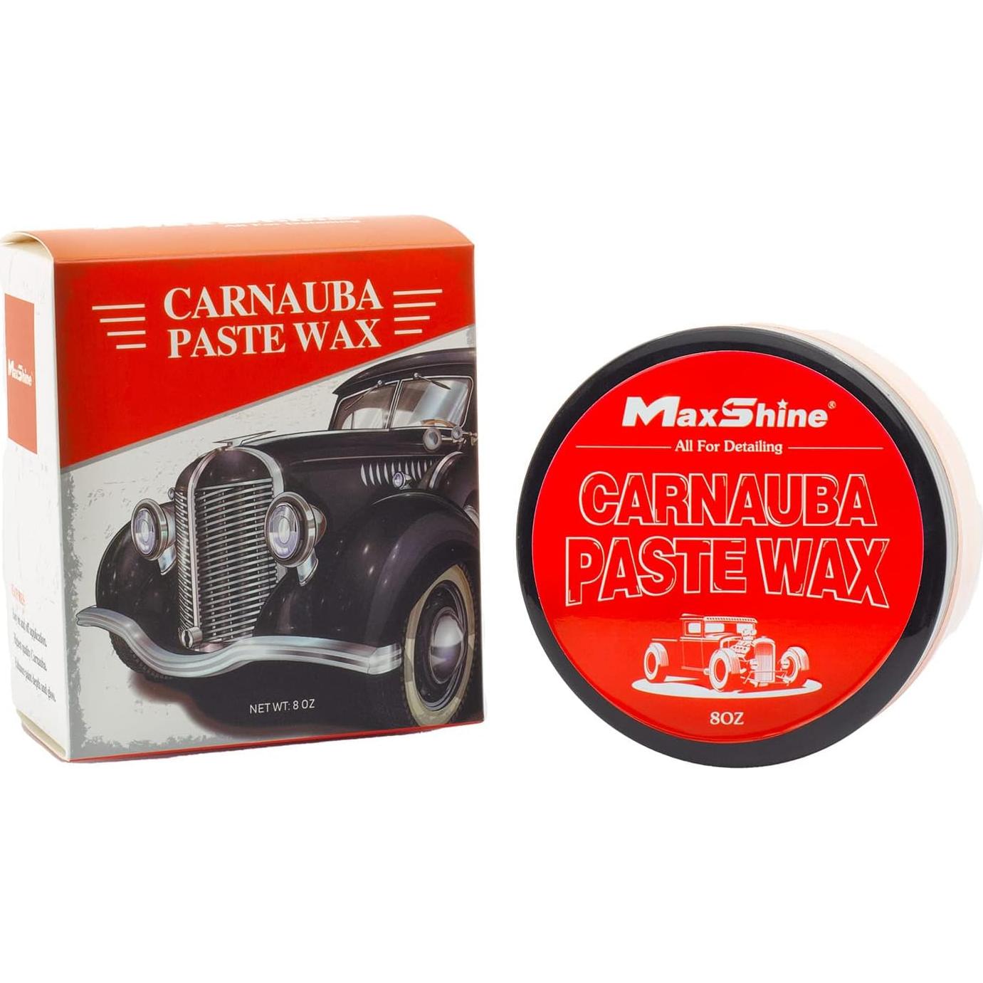 Cera de Carnauba Maxshine 227g - Brillo profundo y duradero