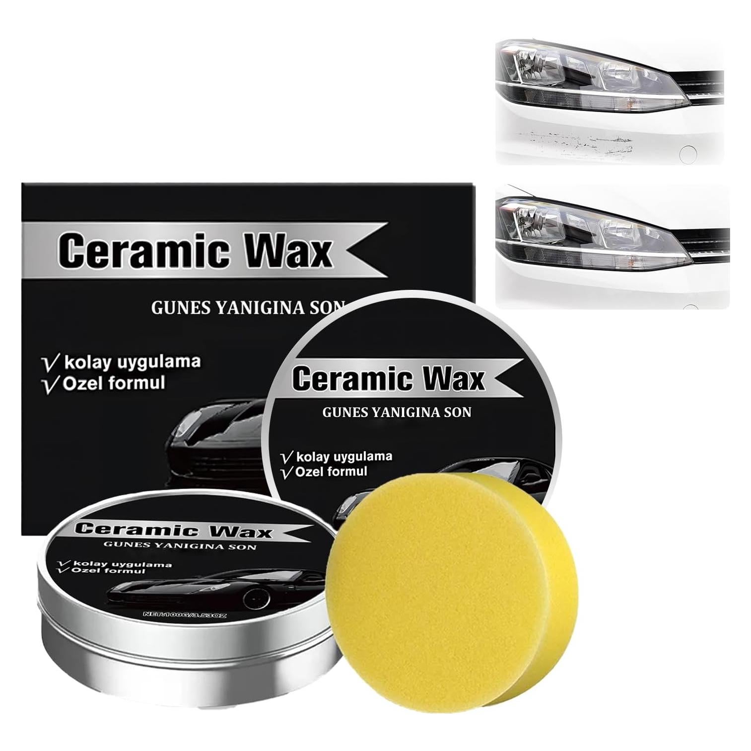 Cera de Cerámica de Titanio EOIRULA 2PCS para Auto 308g