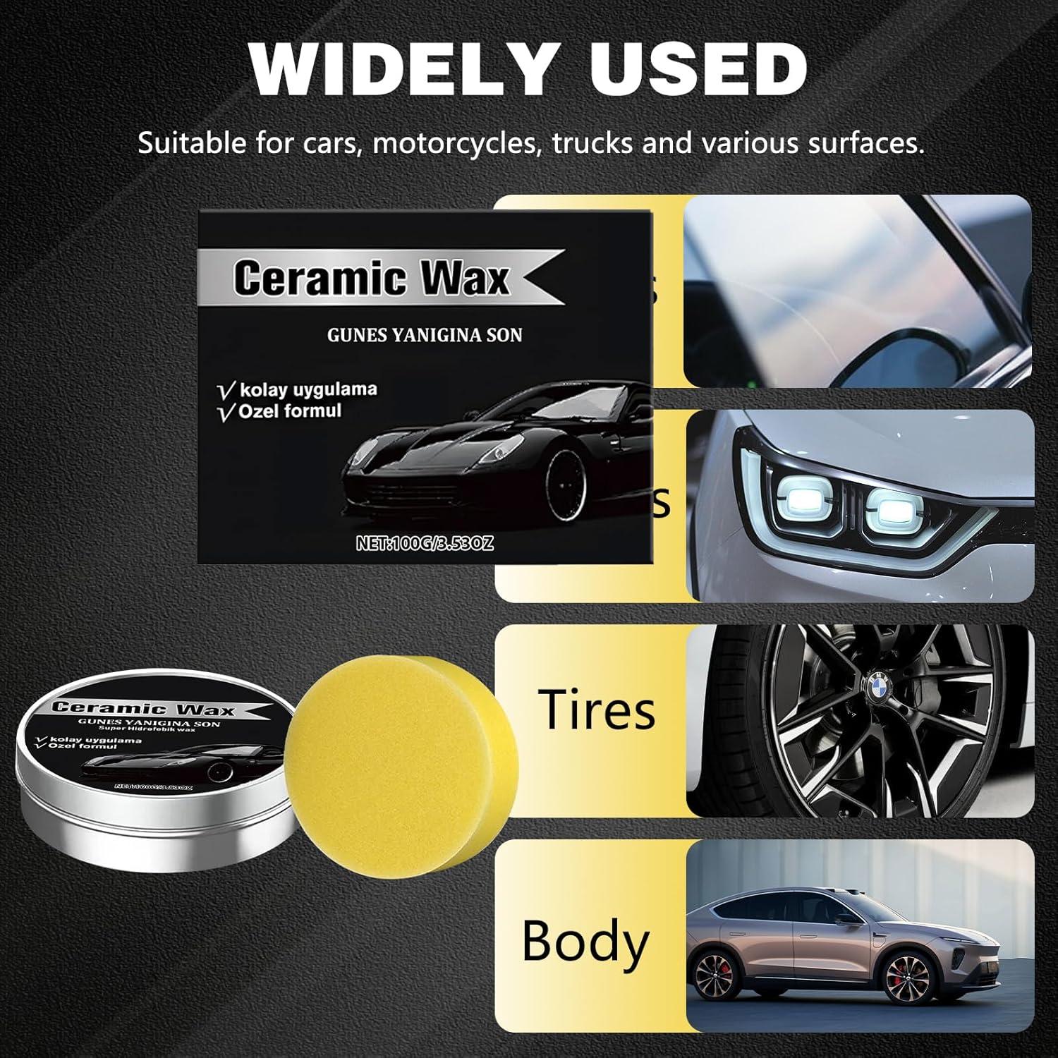 Cera de Cerámica de Titanio EOIRULA 2PCS para Auto 308g