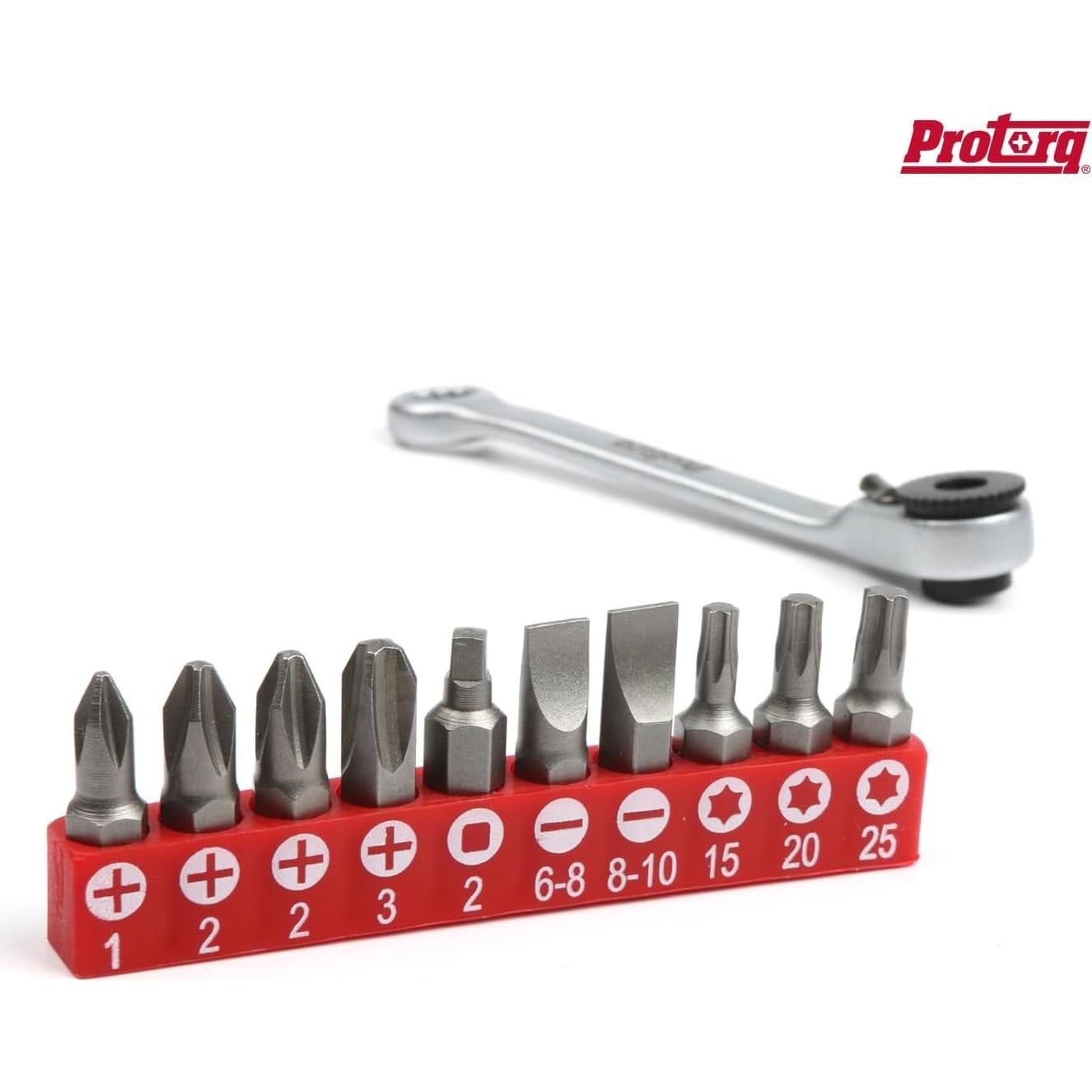 Juego de Puntas de Destornillador Protorq Mini 11 Piezas