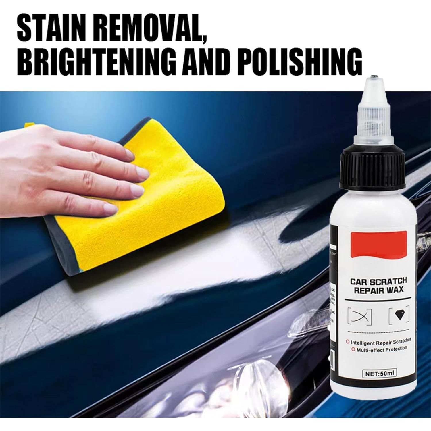 Cera Reparación Rayones Auto Genérico 2x50ml + 2 Esponjas