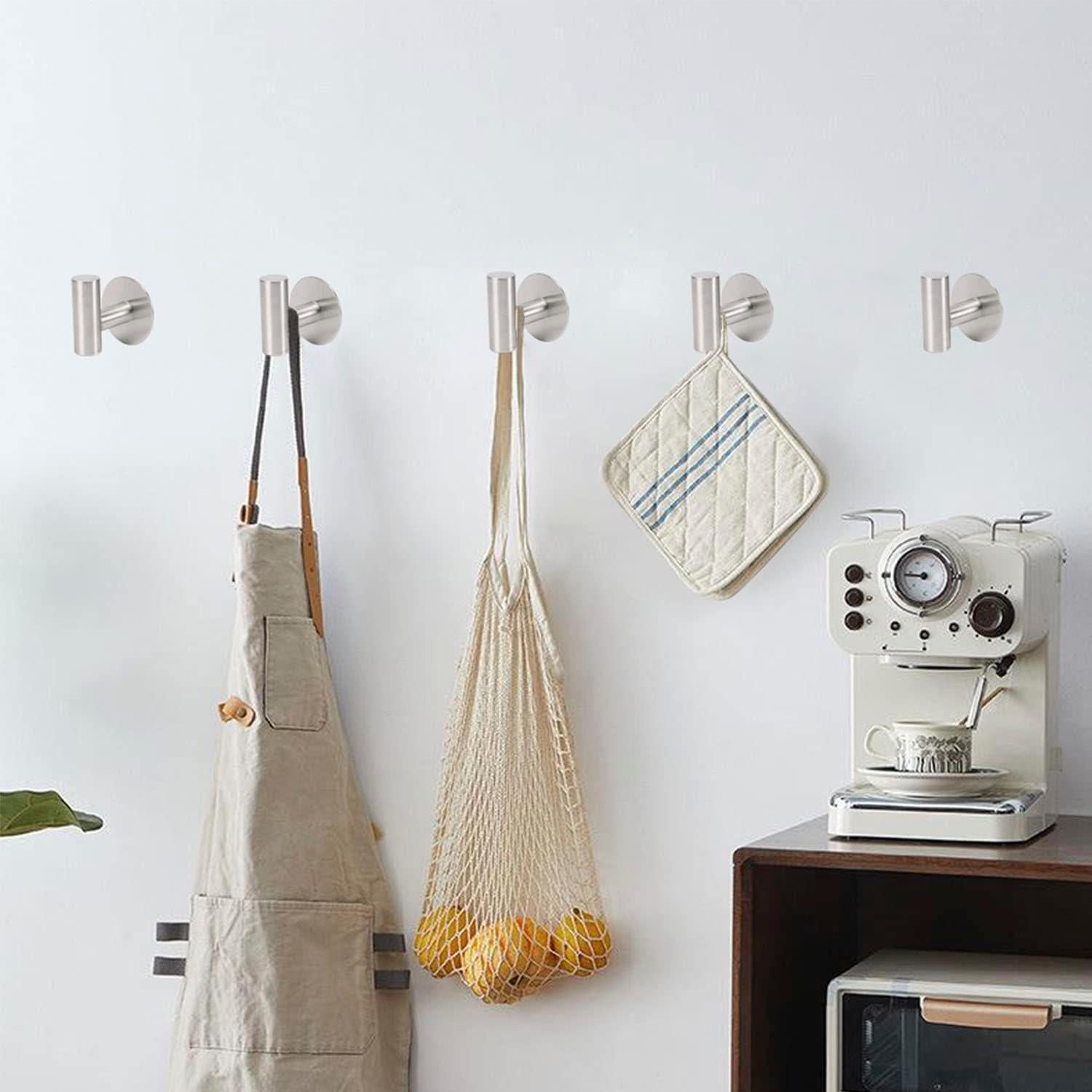 Gancho para Toalla de Baño TocTen - Acero Inoxidable 304 - 5 Paquete