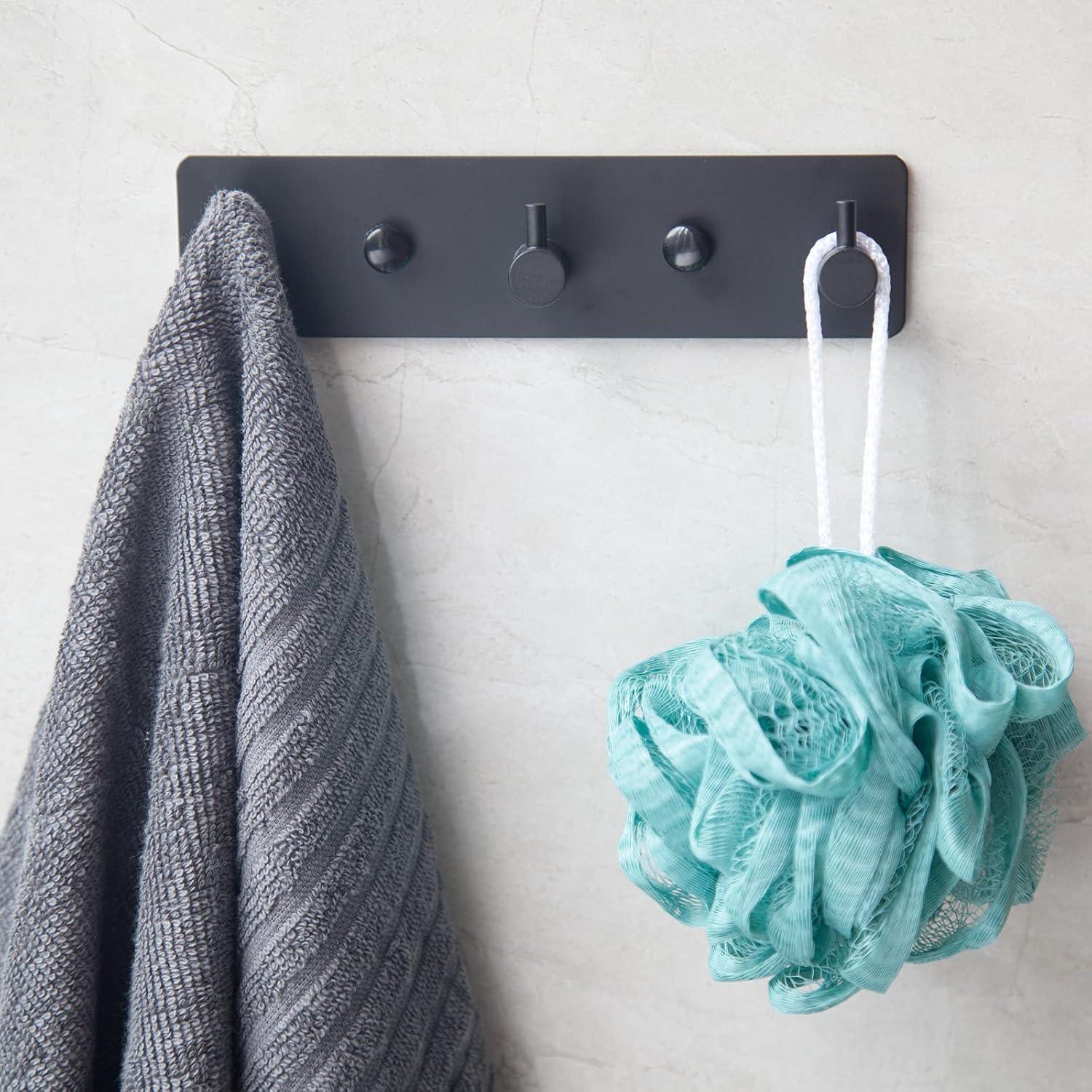 Ganchos Adhesivos de Acero Inoxidable YENZEEN para Toallas - 4 Unidades