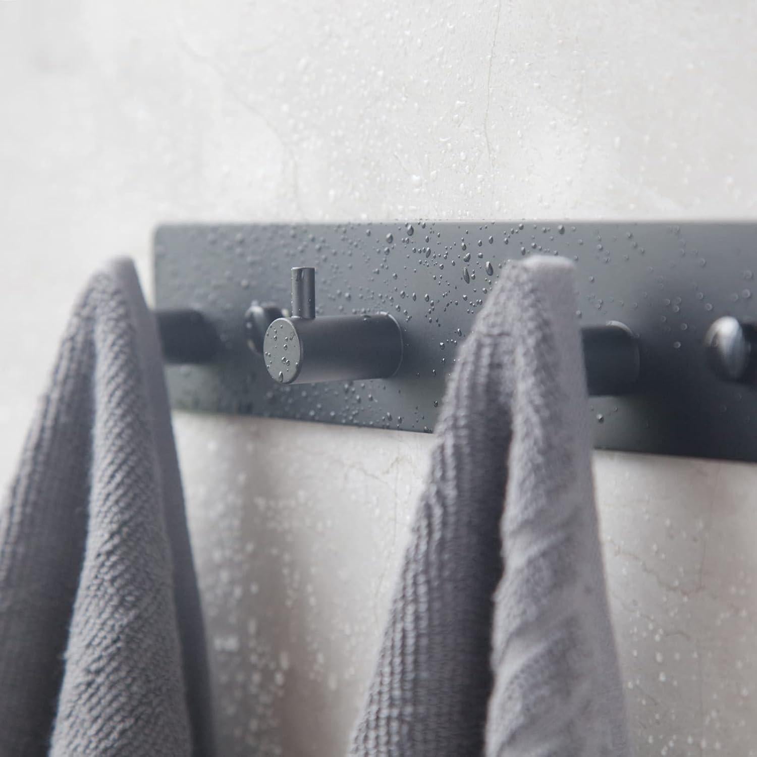 Ganchos Adhesivos de Acero Inoxidable YENZEEN para Toallas - 4 Unidades