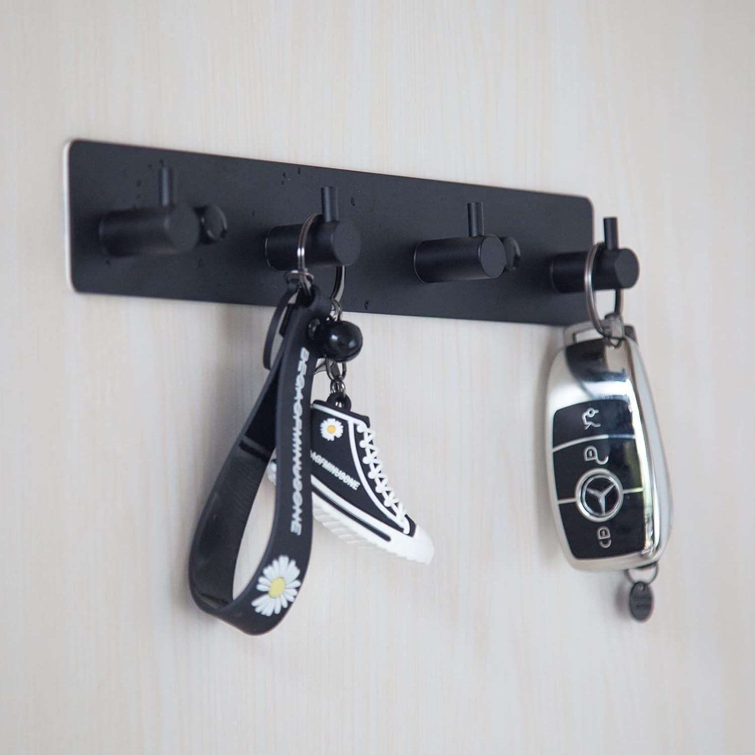 Ganchos Adhesivos de Acero Inoxidable YENZEEN para Toallas - 4 Unidades