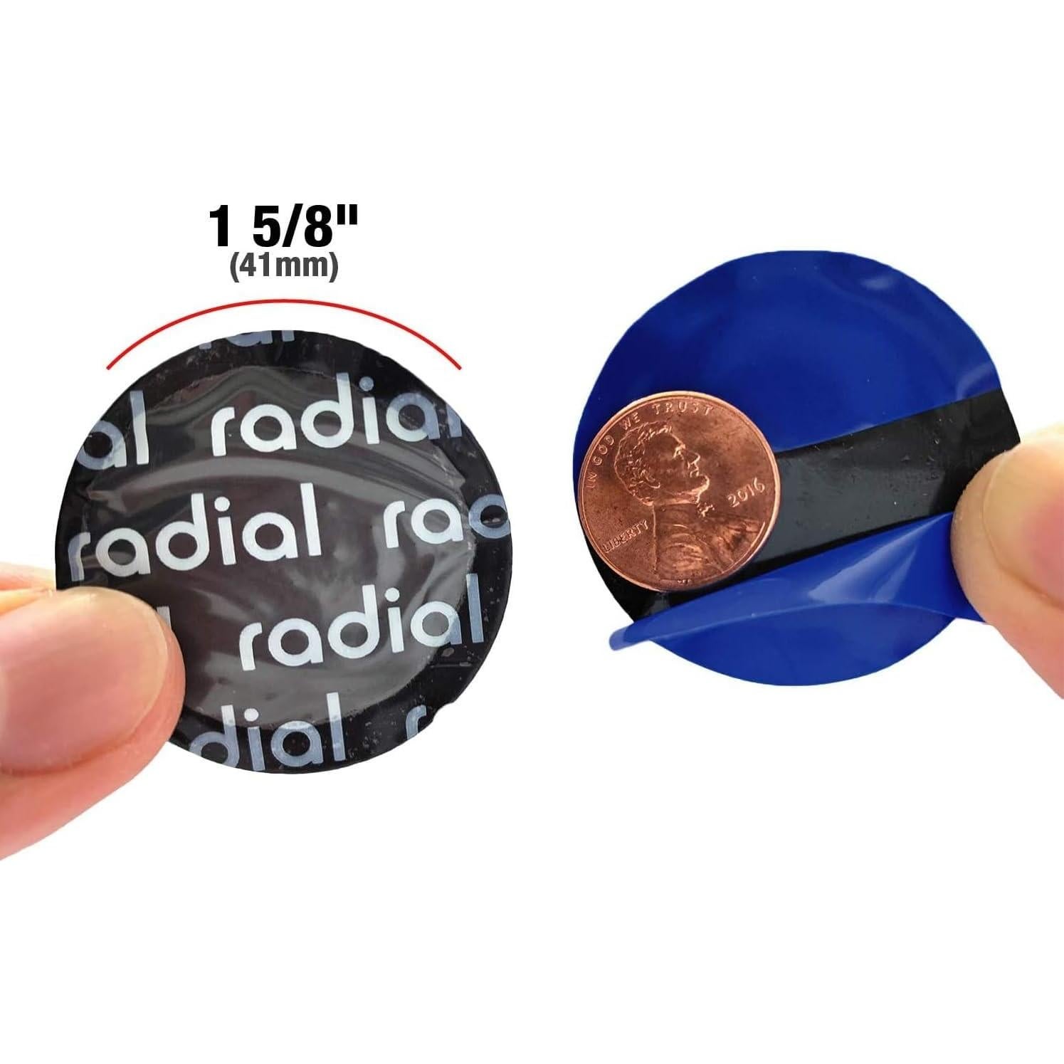 Parche de Neumático Radial Genérico 41mm Paquete de 50 Pcs