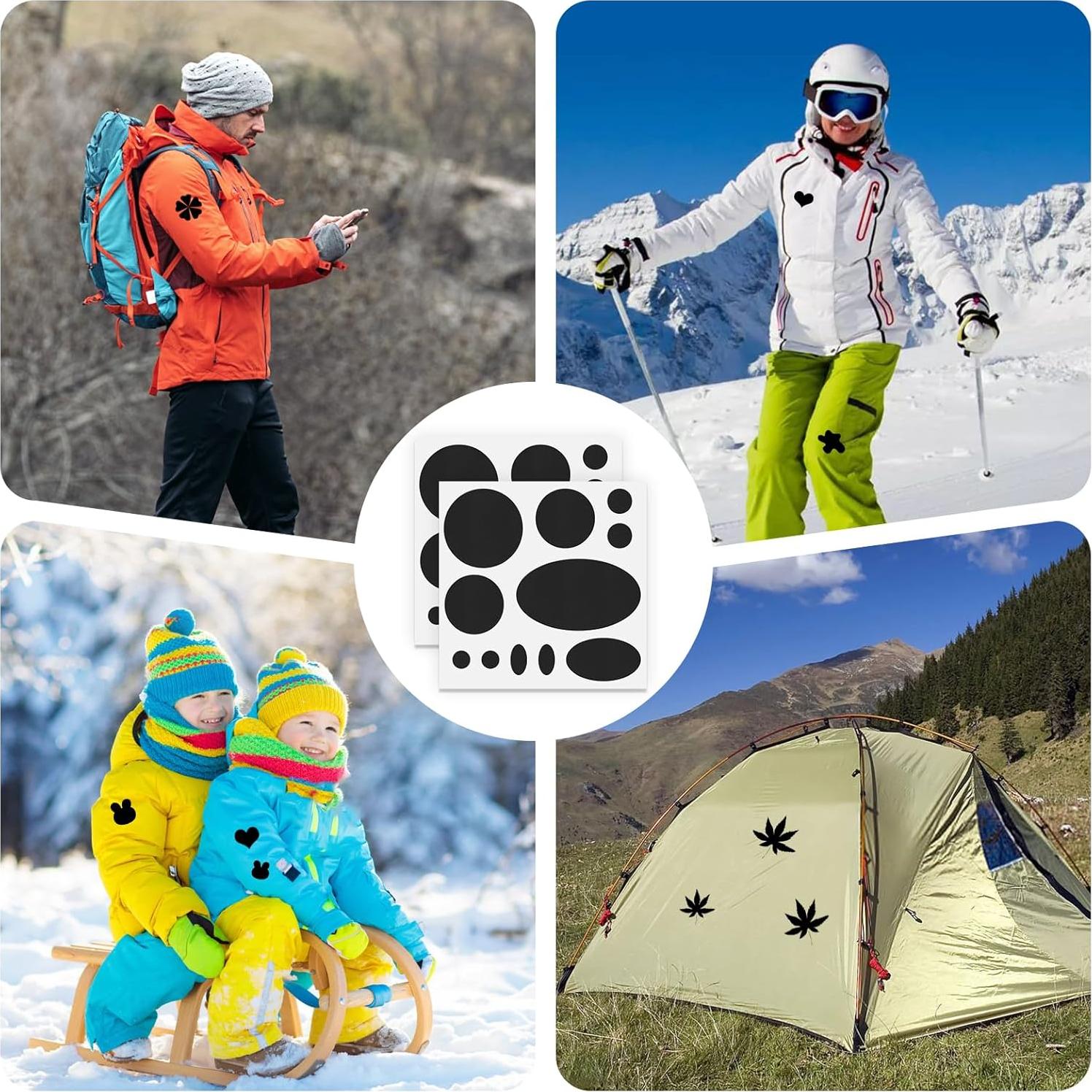 Parches de reparación de nylon Vicsiyi para chaquetas de plumas